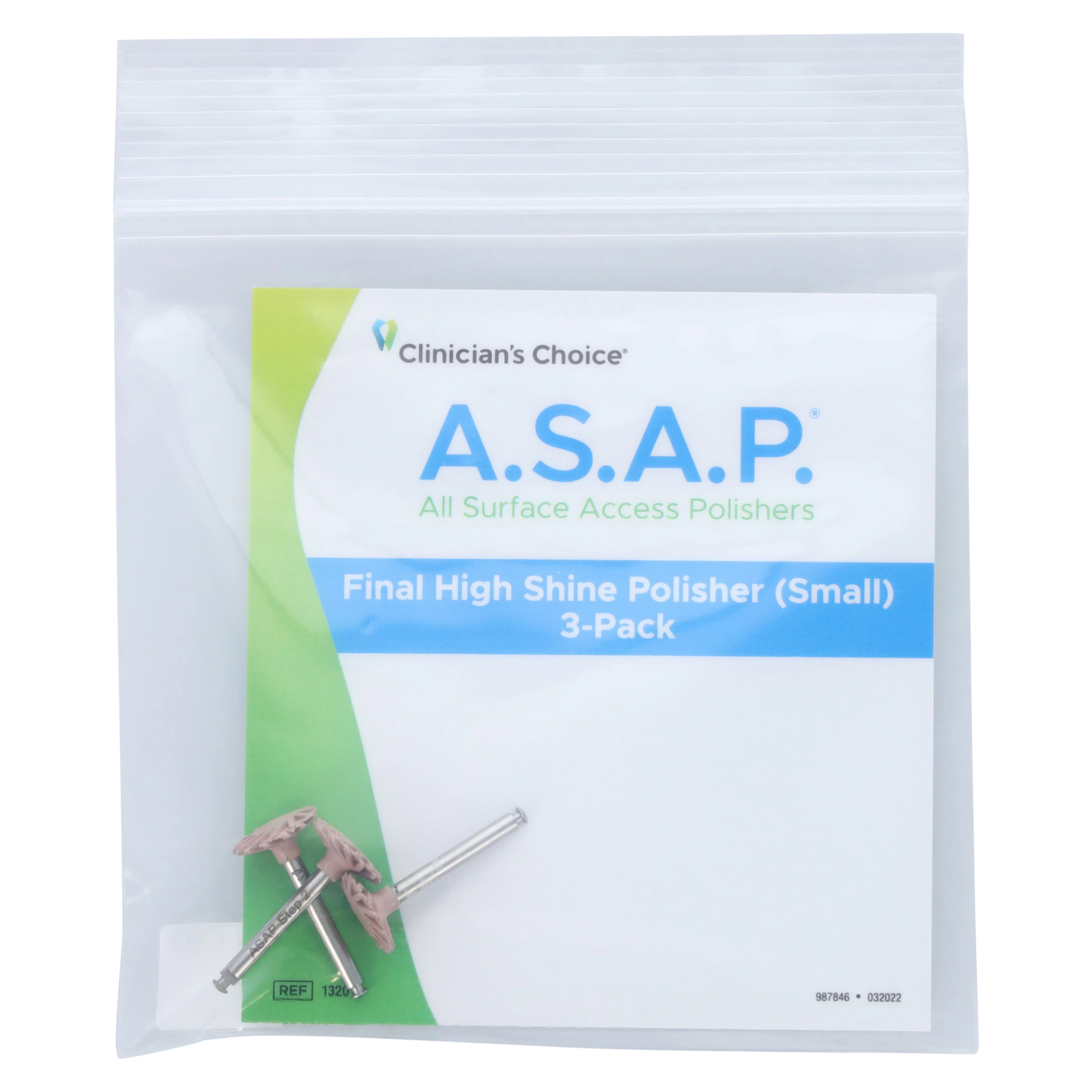 A.S.A.P. All Surface Access Final High Shine Polisher, Small (10 mm), Refill 3/Pack, 132013 thumbnail 3