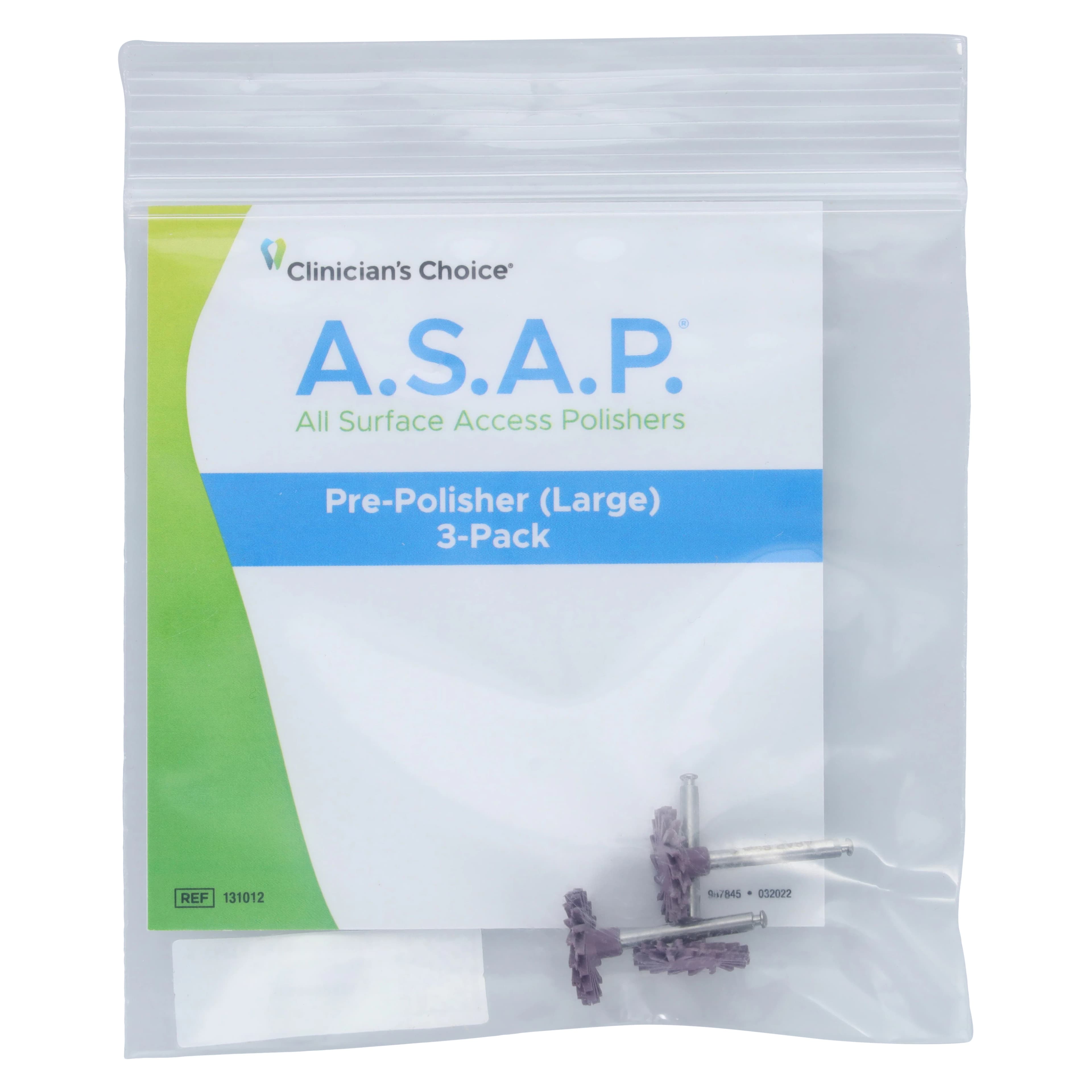A.S.A.P. All Surface Access Polishers Large Refill, Pre-Polisher (Purple), 14 mm, 3/Pk, 131012 thumbnail 3