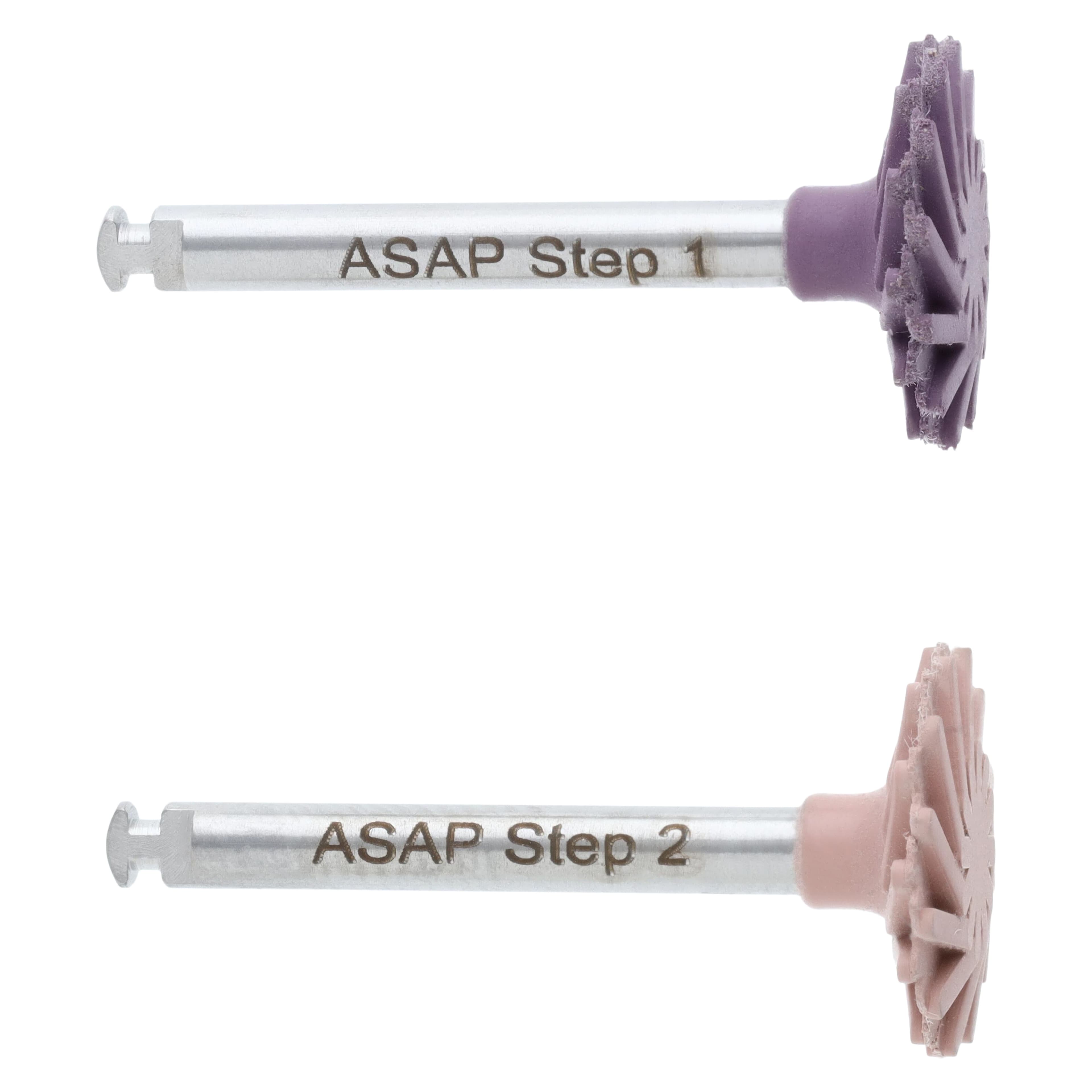 A.S.A.P. All Surface Access Polishers Small Refill Kit, Assorted (3 Purple Pre-Polisher, 3 Peach Final High-Shine), 10 mm, 6/Pk, 130913 thumbnail 2