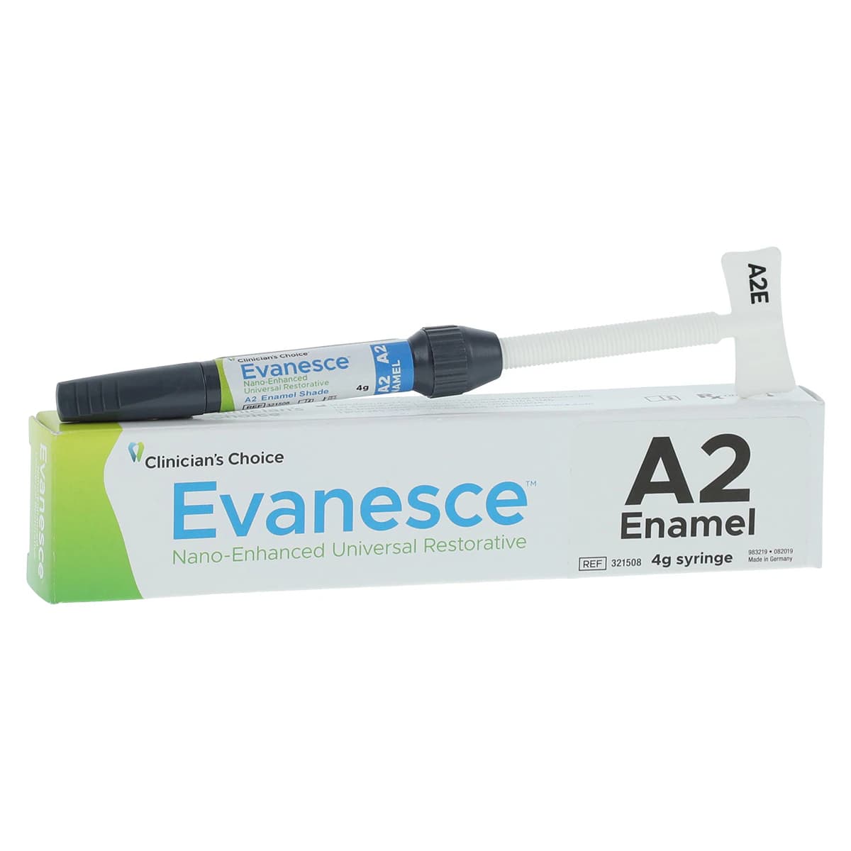 Evanesce Universal Composite Syringe, A2 Enamel Refill, Clinician's Choice - Evanesce Universal Syringe - Image 1