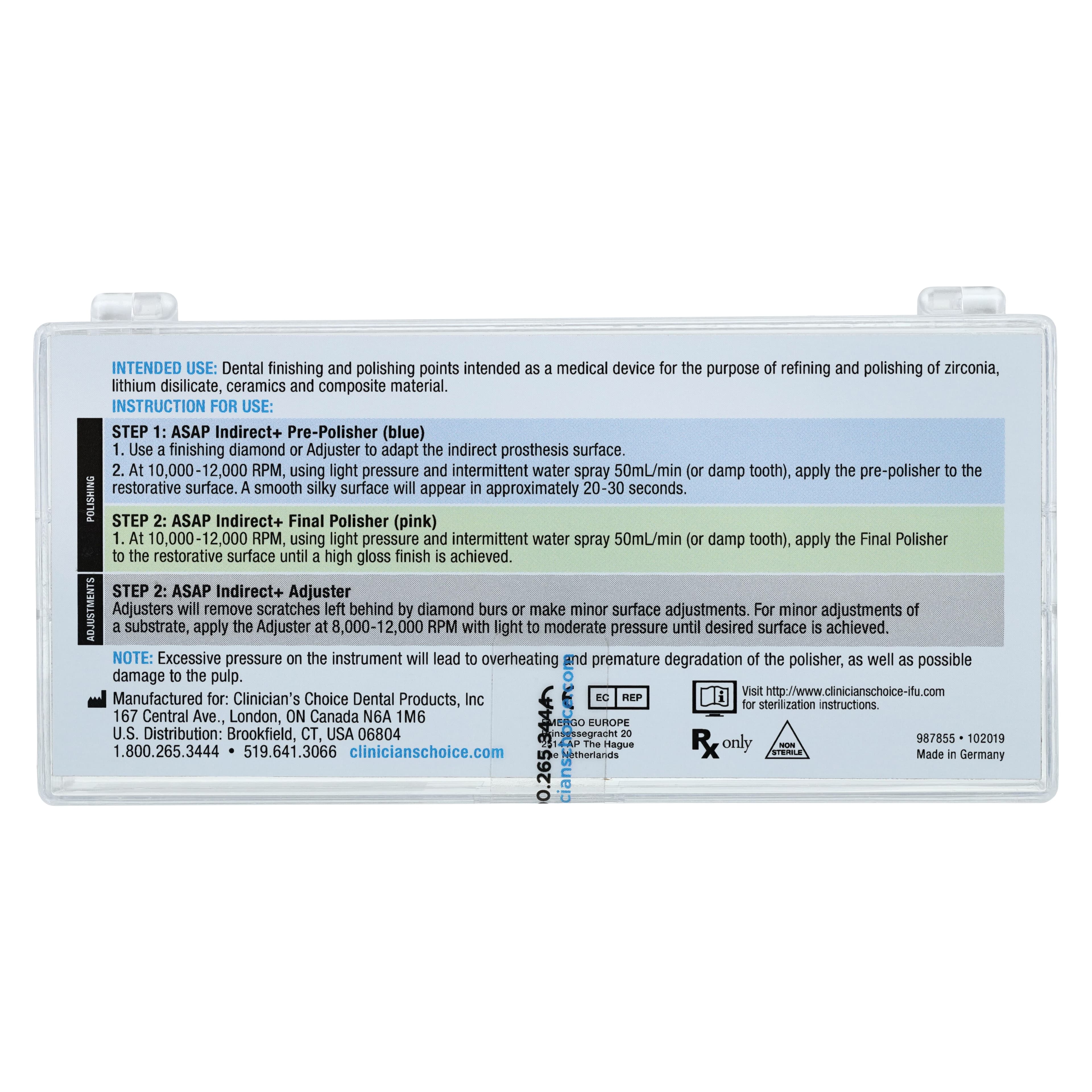 A.S.A.P. Indirect+ Intraoral/RA Starter Kit, Diamond Impregnated Polishing System thumbnail 2