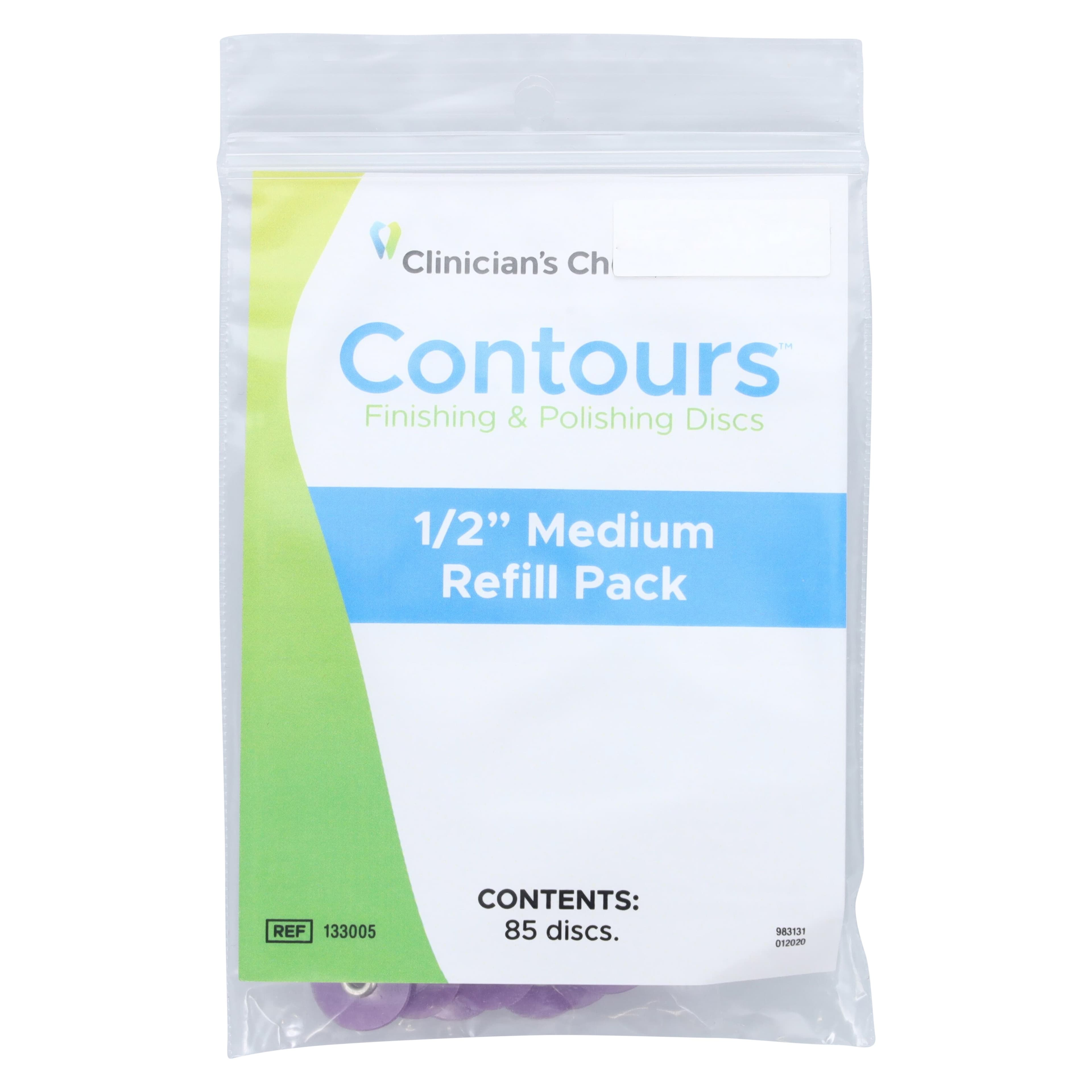 Clinician's Choice Contours Finishing & Polishing Disks, 1/2" Medium, Lavender, 85/Pack, 133005 thumbnail 3