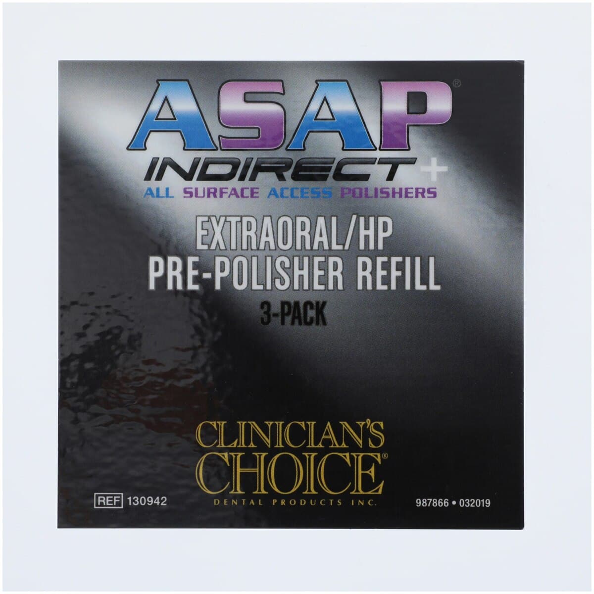 A.S.A.P. Indirect+ Extraoral/HP Pre-Polisher Refill, Blue, 3/Pack, 130942 thumbnail 3