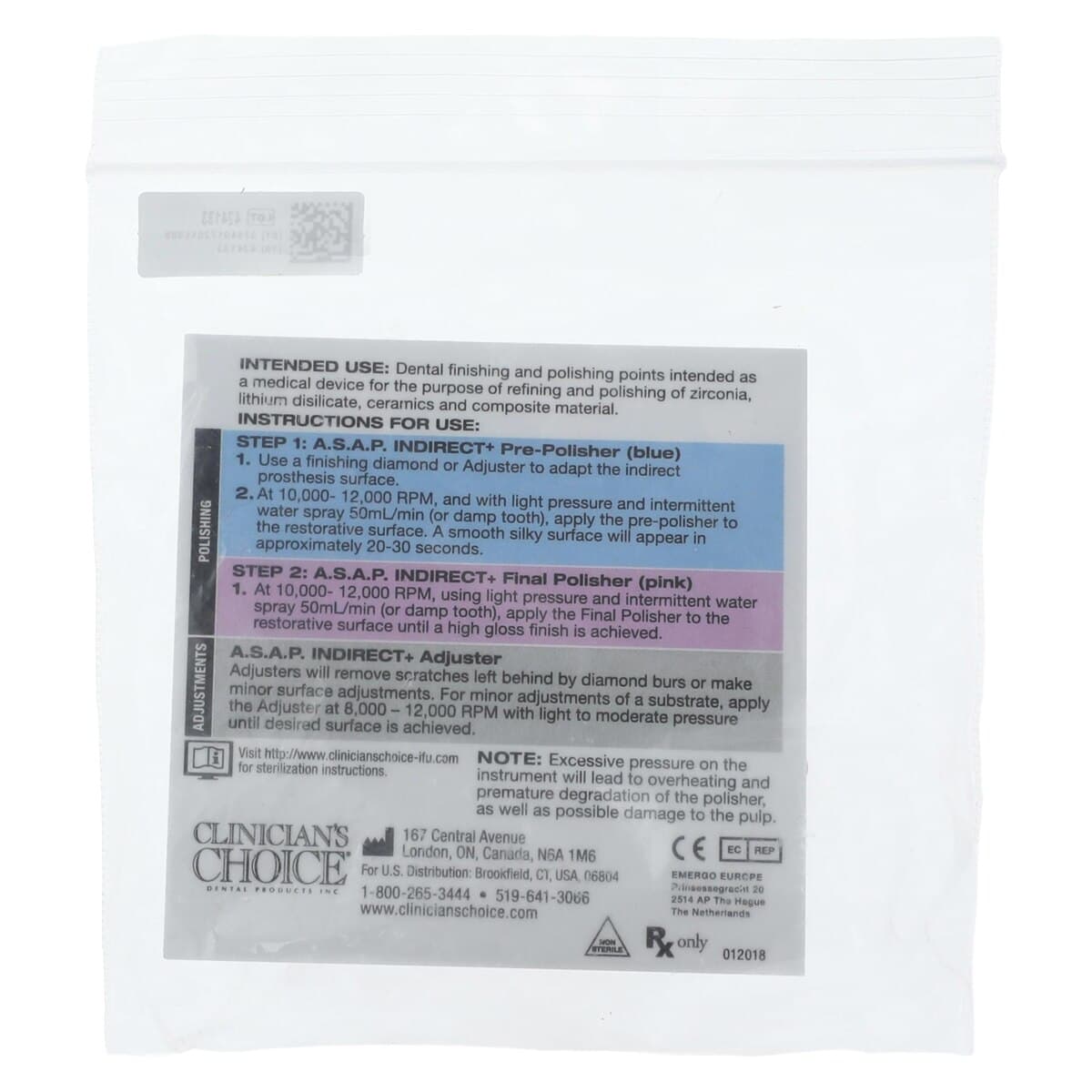 A.S.A.P. Indirect+ Extraoral/HP Final Polisher Refill, Diamond-Impregnated Spiral Wheel, 3/Pk, 130943 thumbnail 3