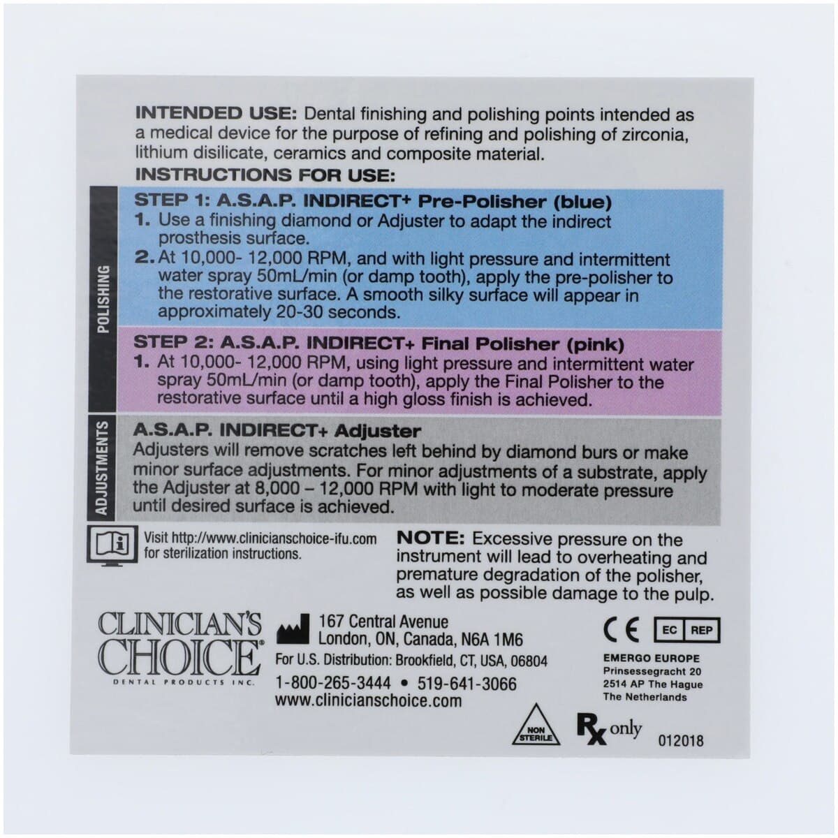 A.S.A.P. Indirect+ Extraoral/HP Adjuster Refill, Diamond Polishing System, 2/Pk thumbnail 3