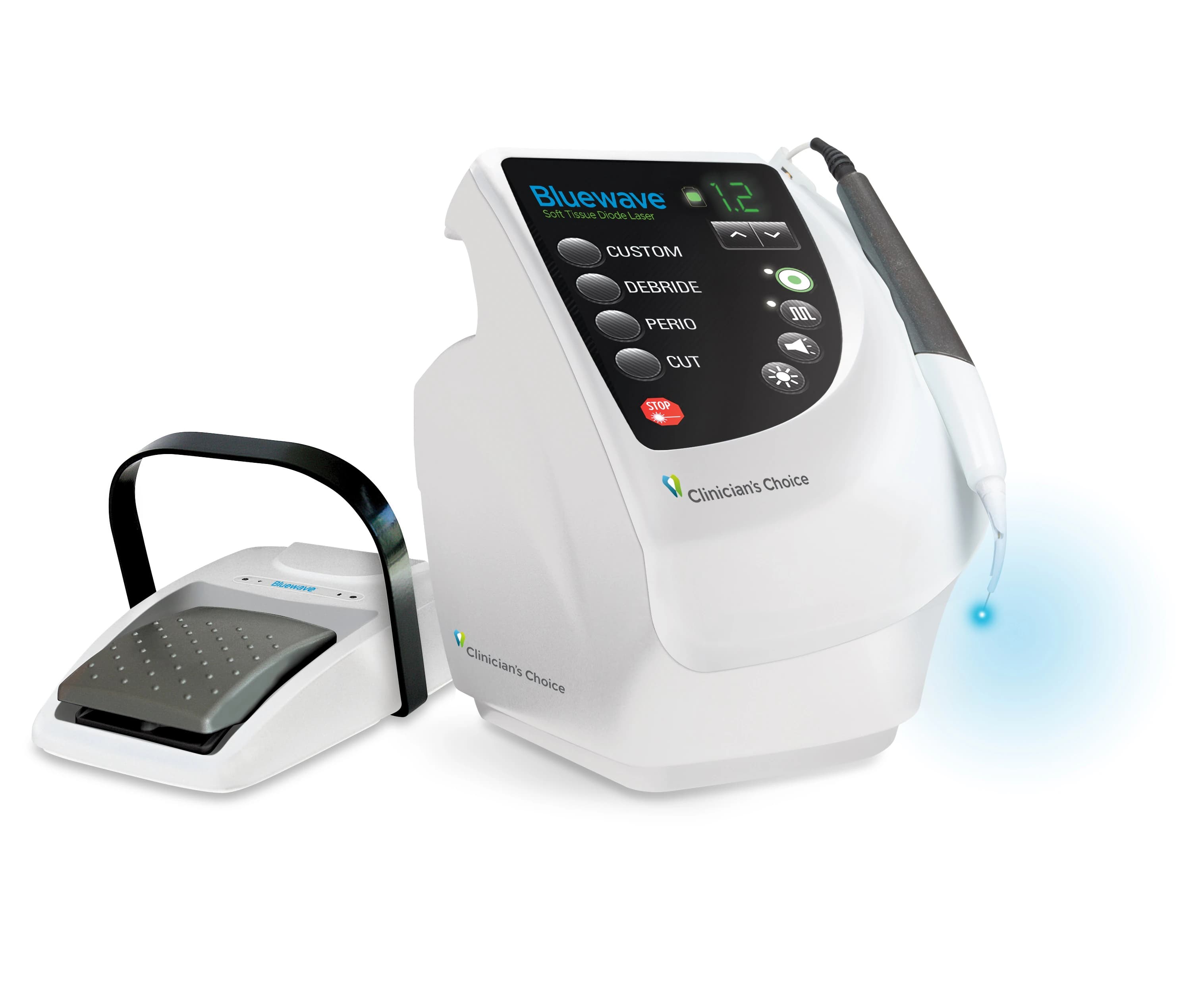 Clinician's Choice Bluewave Soft Tissue Diode Laser, 5W, Portable, Rechargeable - Bluewave Soft Tissue Diode Laser - Image 1