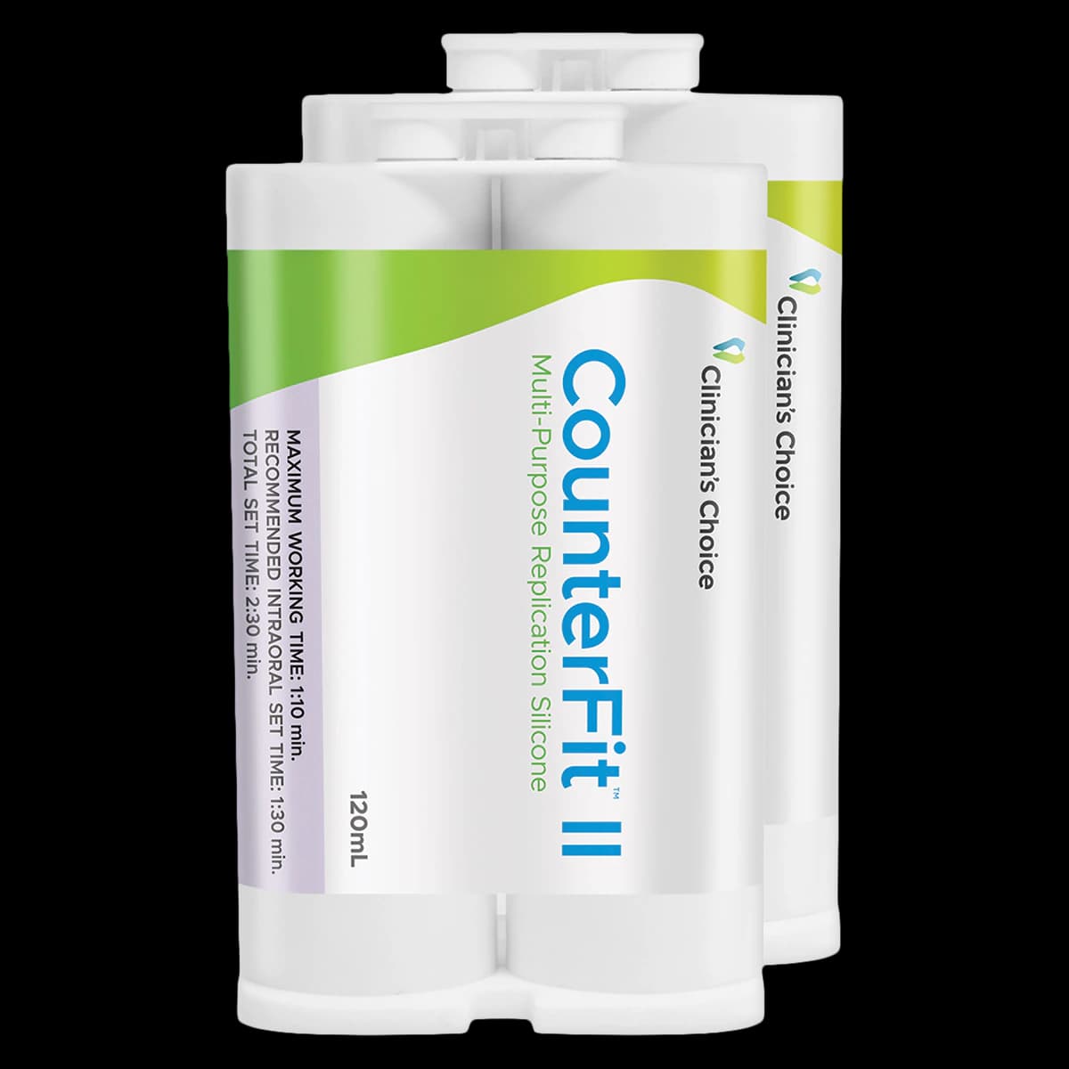 CounterFit II Impression Material Silicone, Light Purple, Medium Flow, Normal Set, 120 mL, 2/Pk - CounterFit II - Image 1