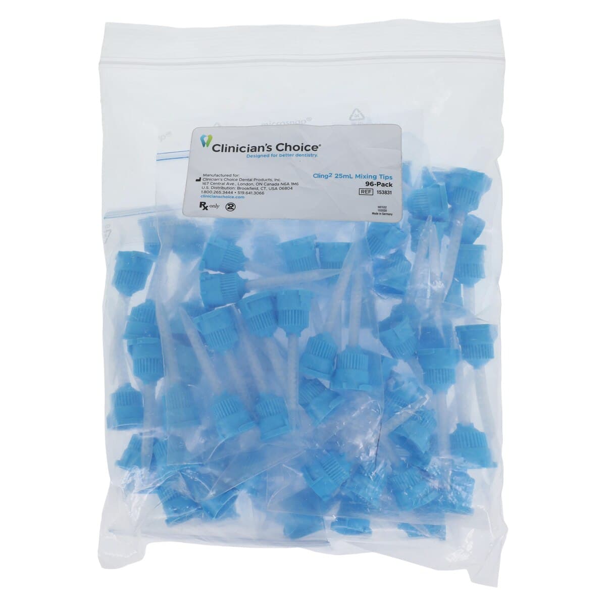 Cling2 25mL Automix Mixing Tips, Brown, 96/Pk thumbnail 2