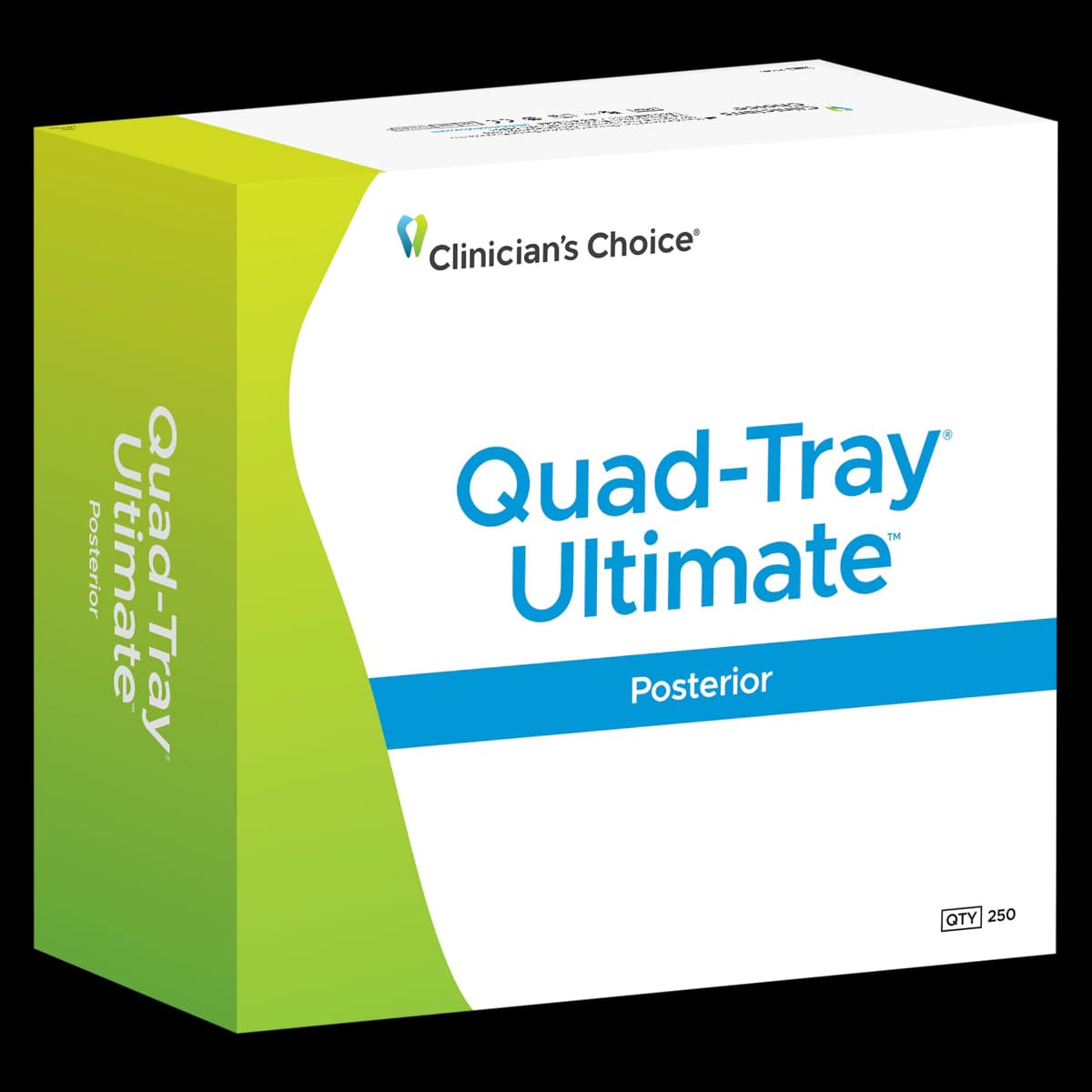 Clinician's Choice Quad-Tray Ultimate Posterior Dual Arch Bite Trays, Mesh, Disposable, 250/Pk - Quad-Tray Ultimate Posterior - Image 1