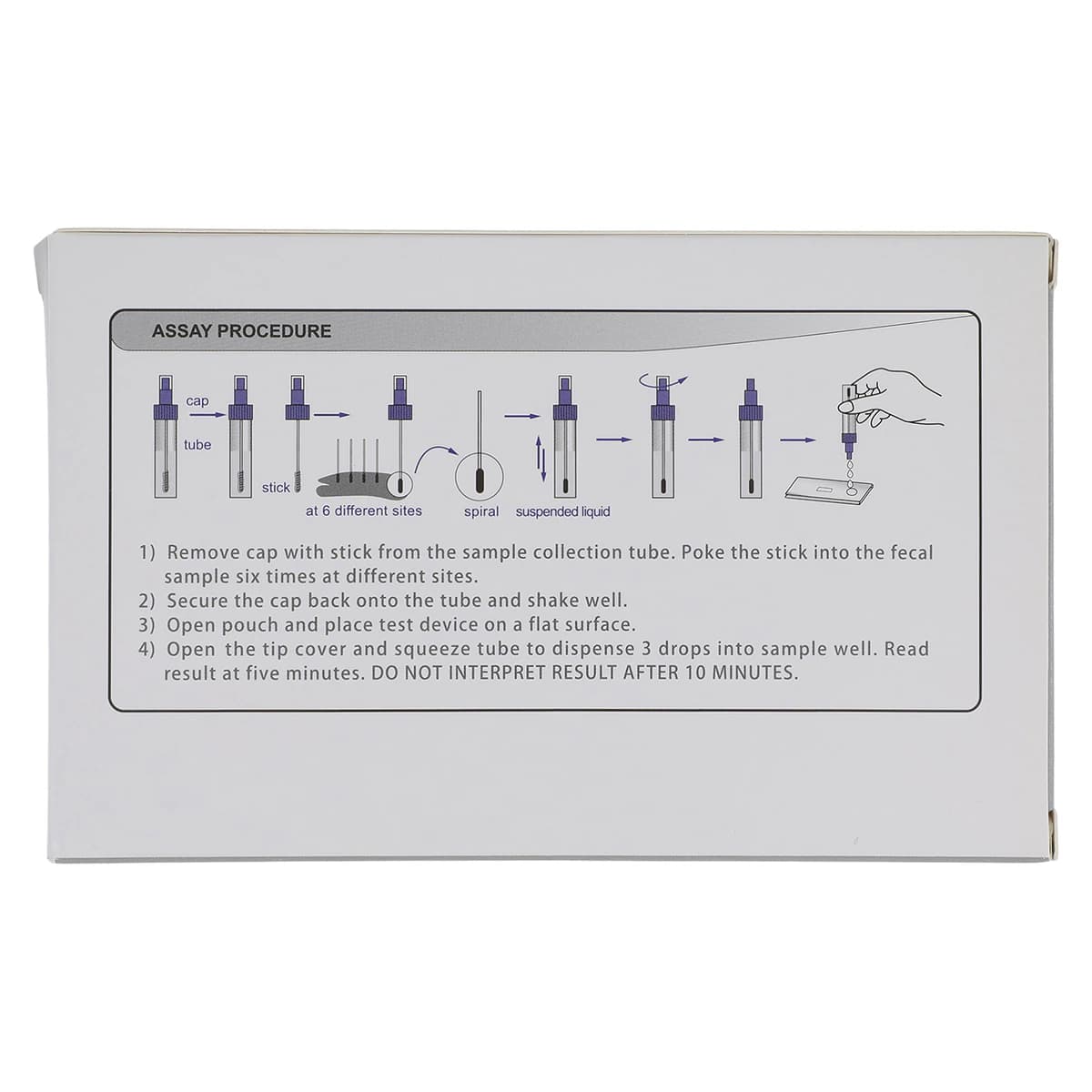 Hemosure iFOB Complete Test Kit, CLIA Waived, 10 Tests/10 Collection Tubes, 10/Box thumbnail 6