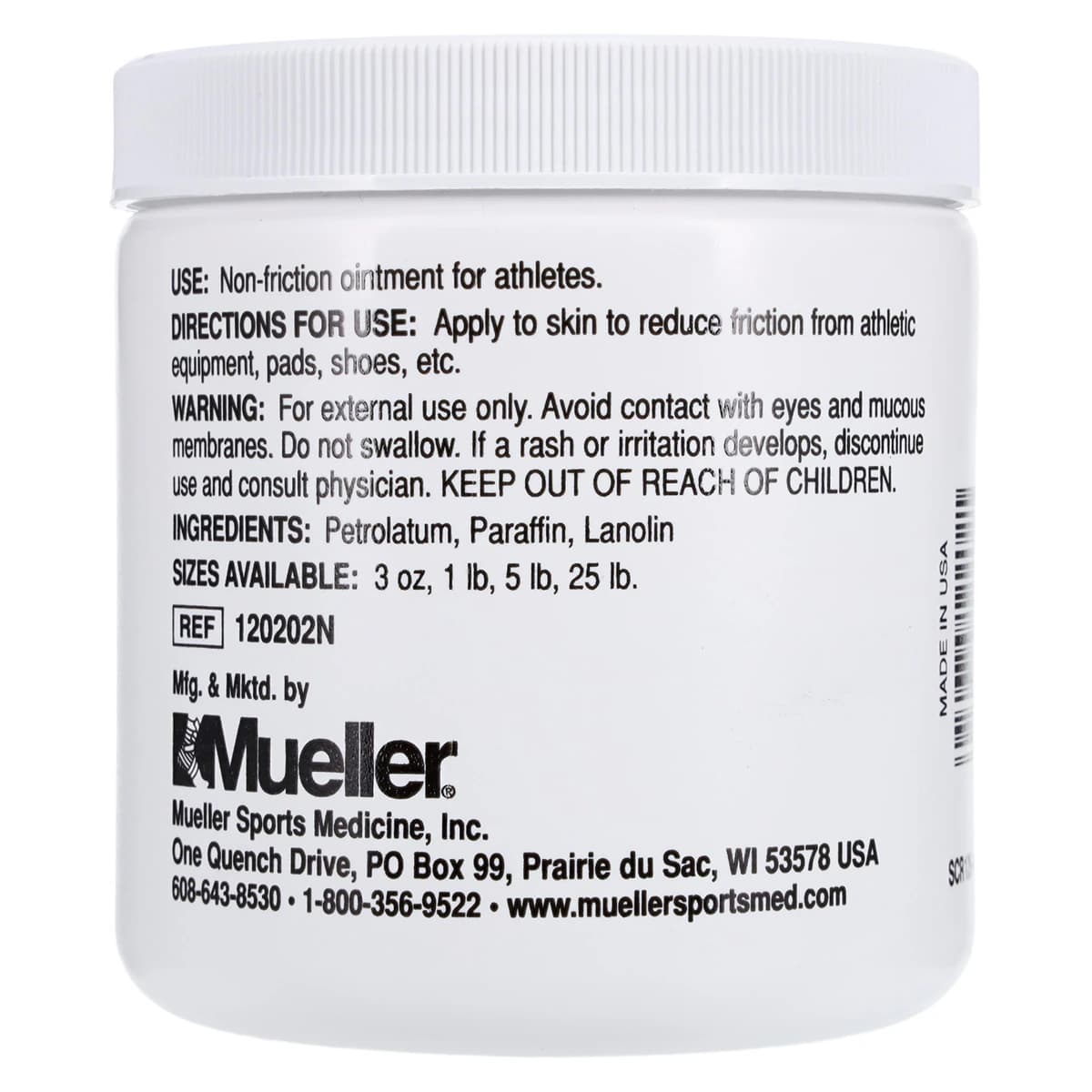 Mueller Sports Medicine Lubricating Ointment with Lanolin, 1 lb Jar thumbnail 2