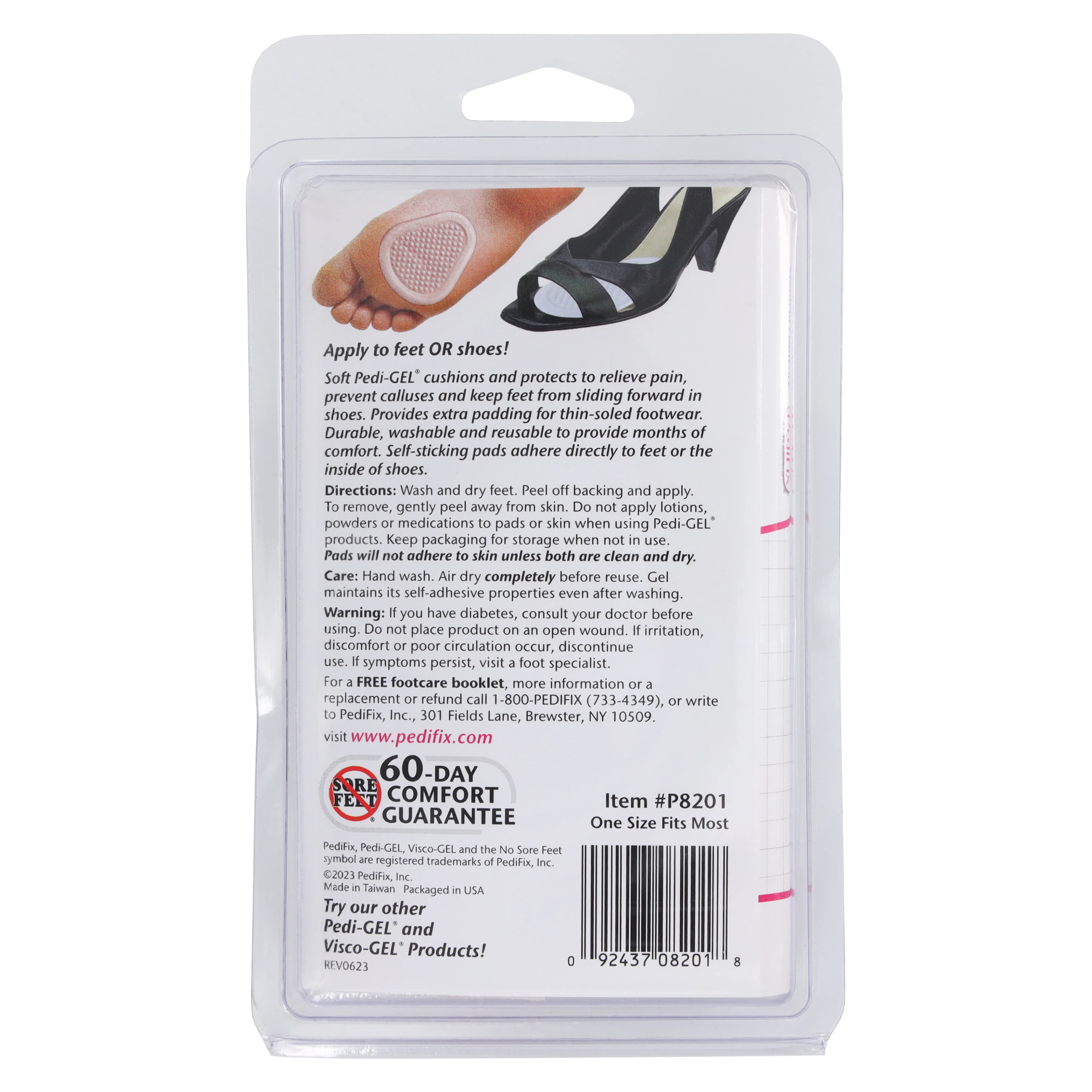 Pedi-GEL Ball-of-Foot Pads (Orthopedic Foot Gel Pads) thumbnail 4