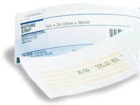 Suture Strip Wound Closure Strip, 1/2" x 4", Neutral, Water Resistant, Adherent, Sterile, 300/Box thumbnail 2