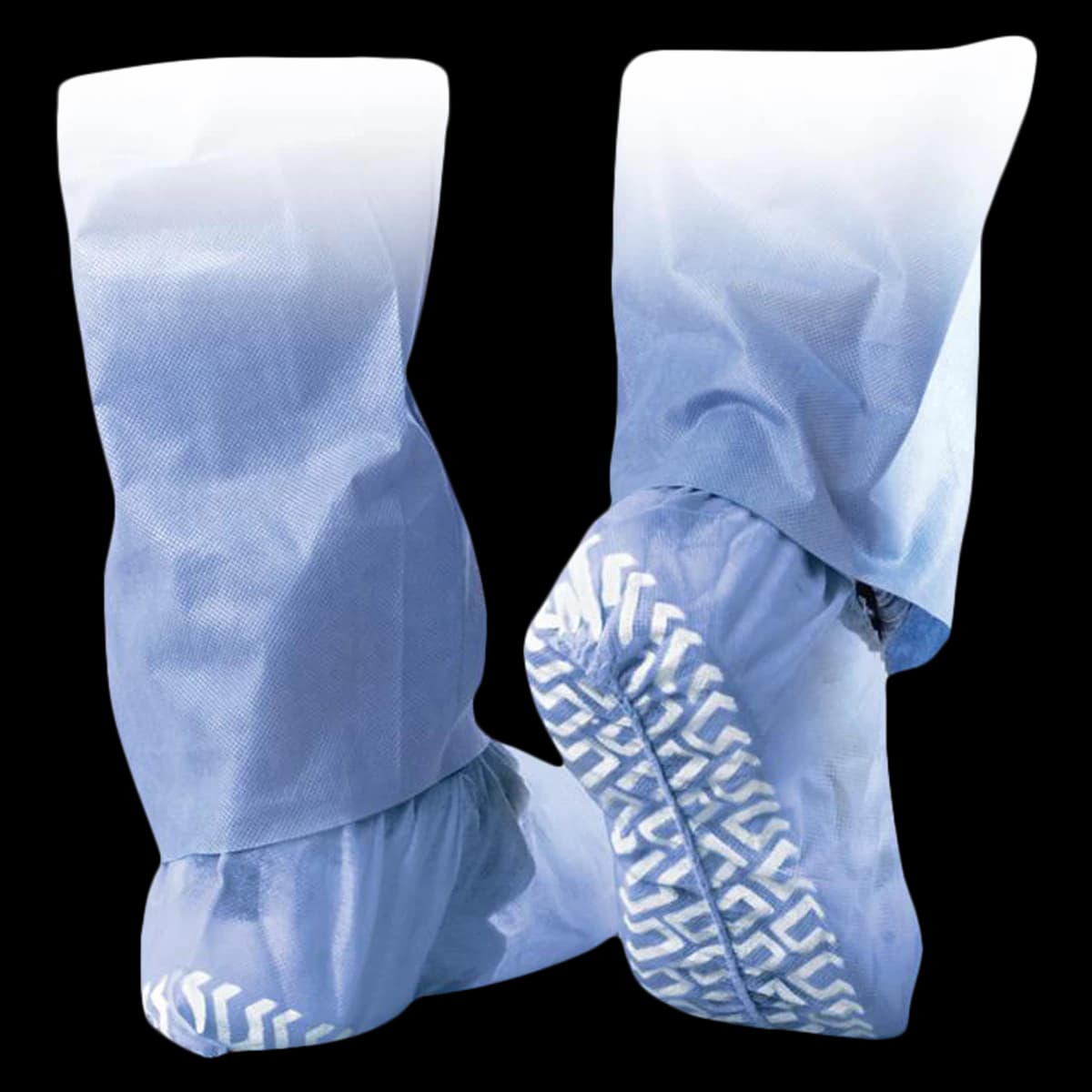 Medline Shoe Cover Non-Skid, Blue, 2X Large, Disposable, 200/Case - Shoe Cover Non Skid Blue - Image 1