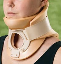 Philadelphia Cervical Collar, Adult Large, 2.25" Width, with Tracheal Opening, Plastazote Foam, 16-19" - Collar Philly 2-1/4" W/Trach - Image 1