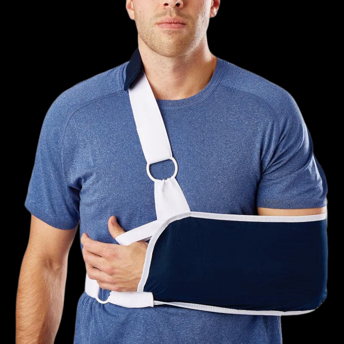 Medline Sling Immobilizer Shoulder, Adult Cotton, X-Small, 4.5x12" - Sling Shoulder Immobilizer - Image 1
