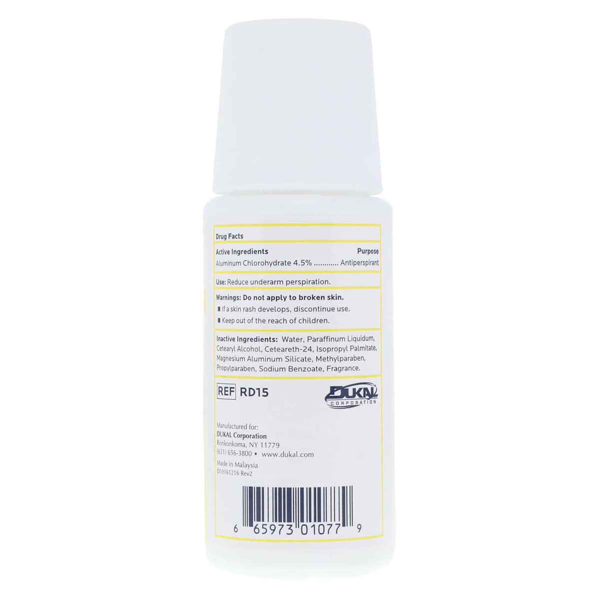 DawnMist Roll-On Deodorant, Fresh Scent, 1.5 oz, 96/Case thumbnail 2