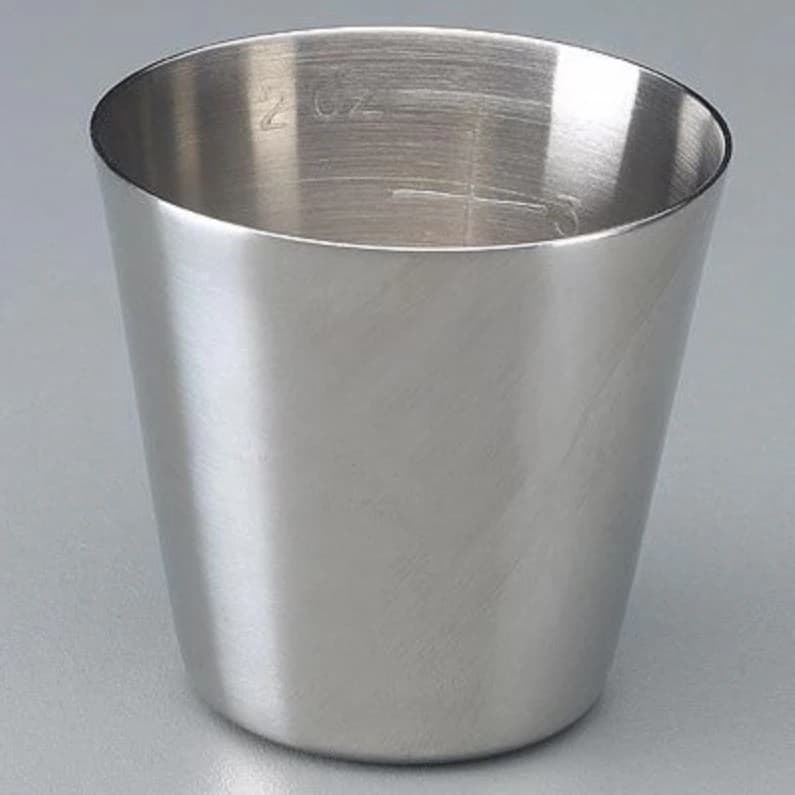 Sklar Instruments Graduated Medicine Cup, Stainless Steel, 2 oz - Med Cup Graduated 2oz - Image 1