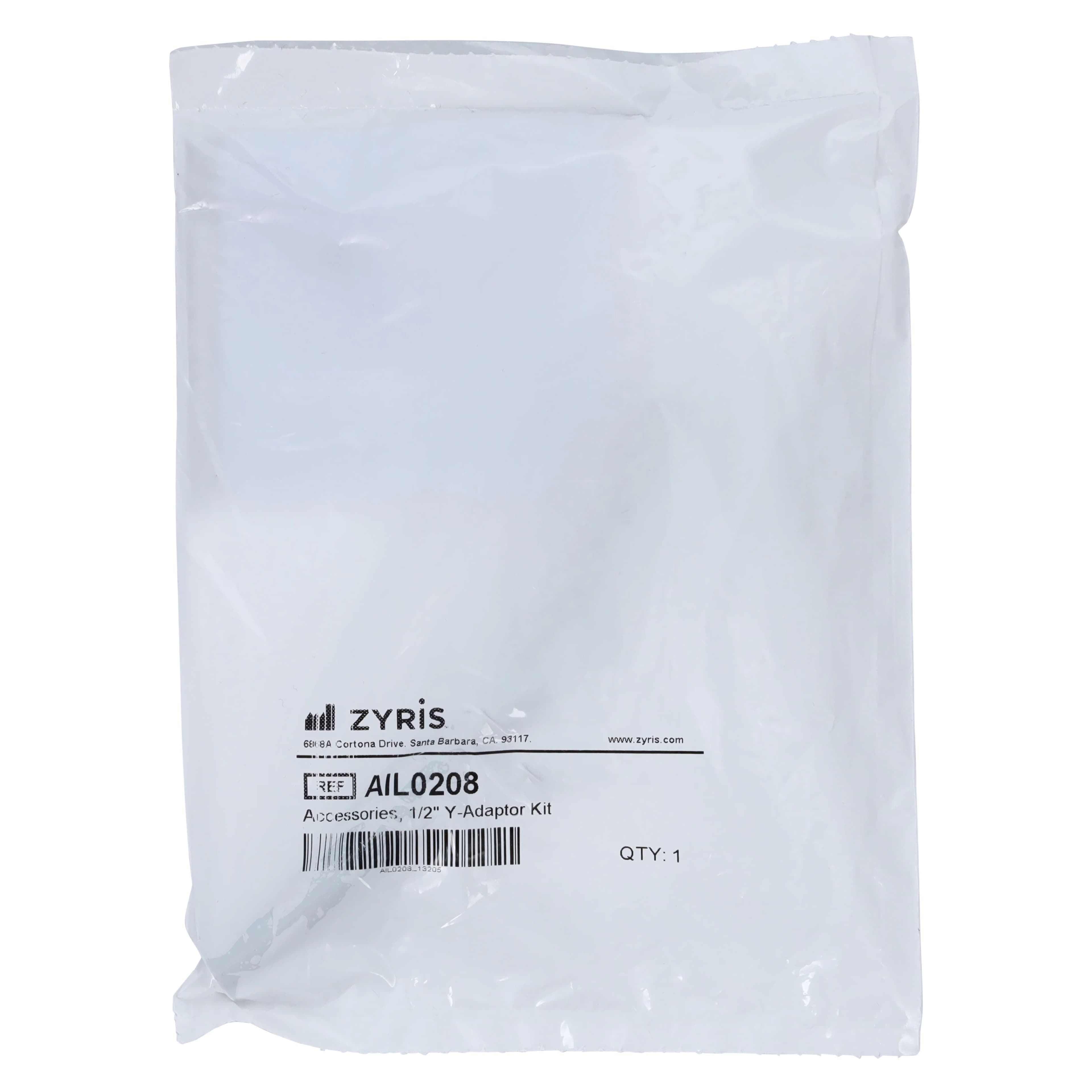 Isodry/Isolite Y-Adaptor Kit, 1/2" Diameter, Autoclavable, Includes Y-Adapter, Hose Connector, and Instructional Card thumbnail 2