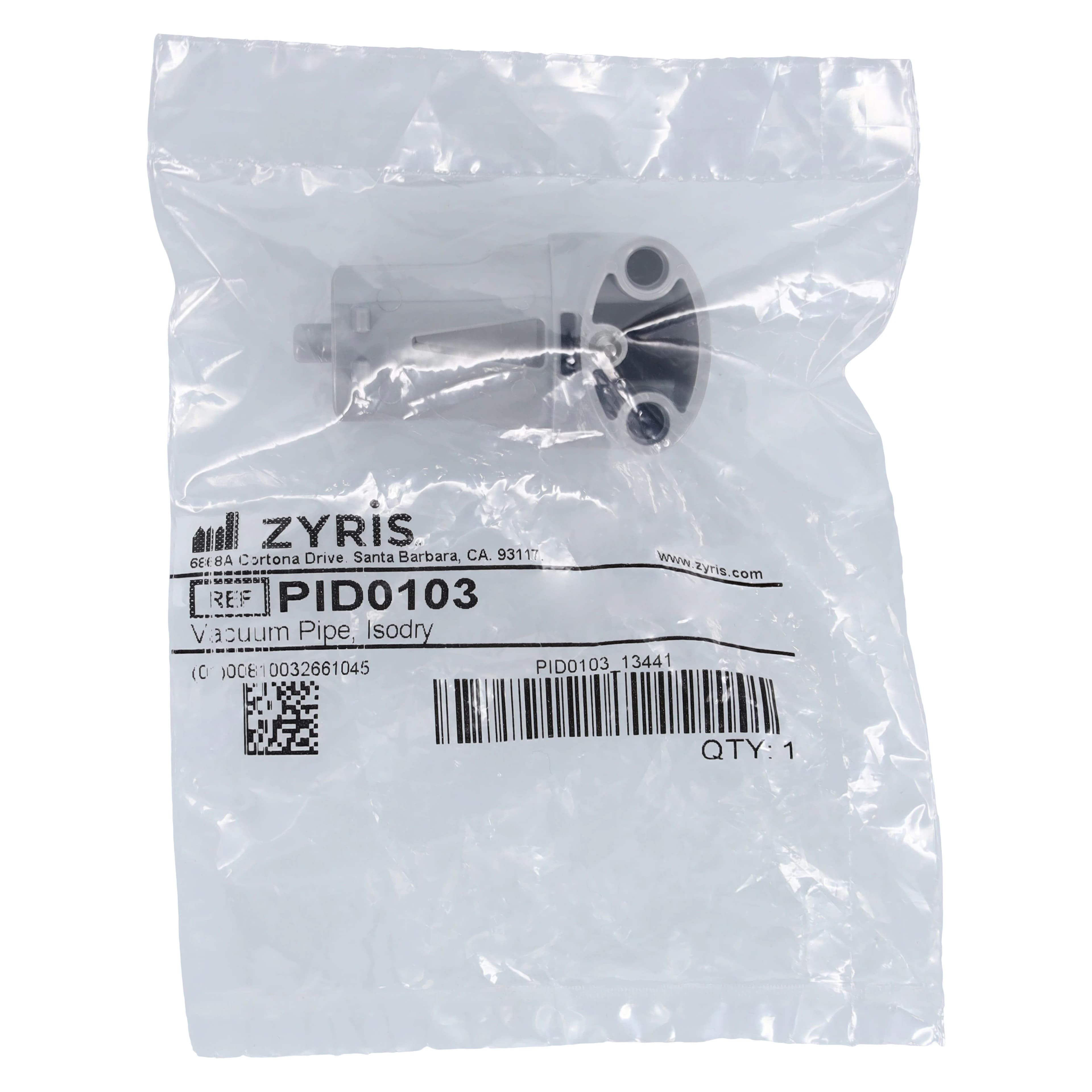 Isodry Vacuum Pipe, Bio-Compatible Polymer, Autoclavable, 1 x 1 3/4 x 1 in, Each - Isodry Vacuum Pipe - Image 1