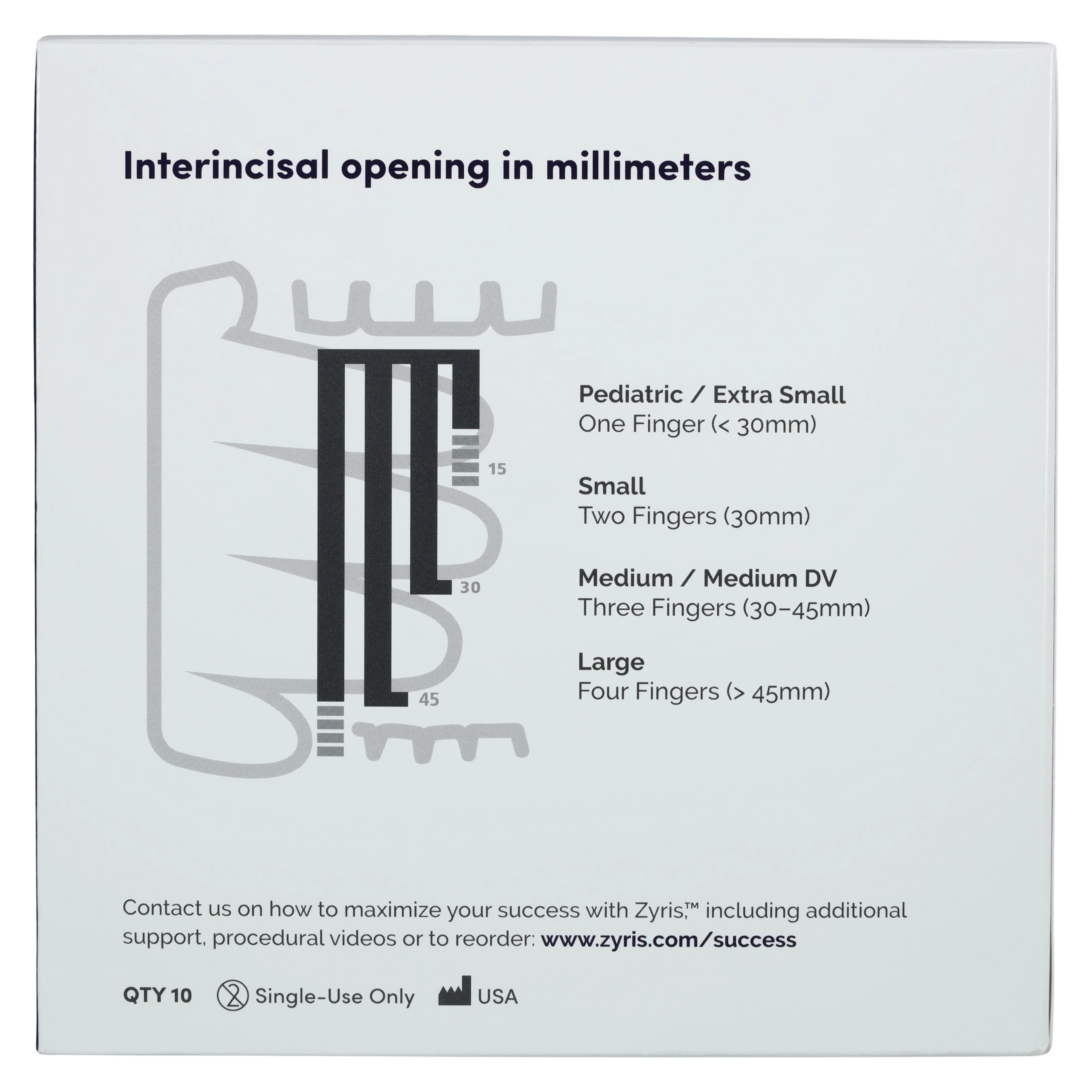 Isolite Posterior Mouthpiece, Medium, Clear, 10/Pack, CIL0701 thumbnail 4