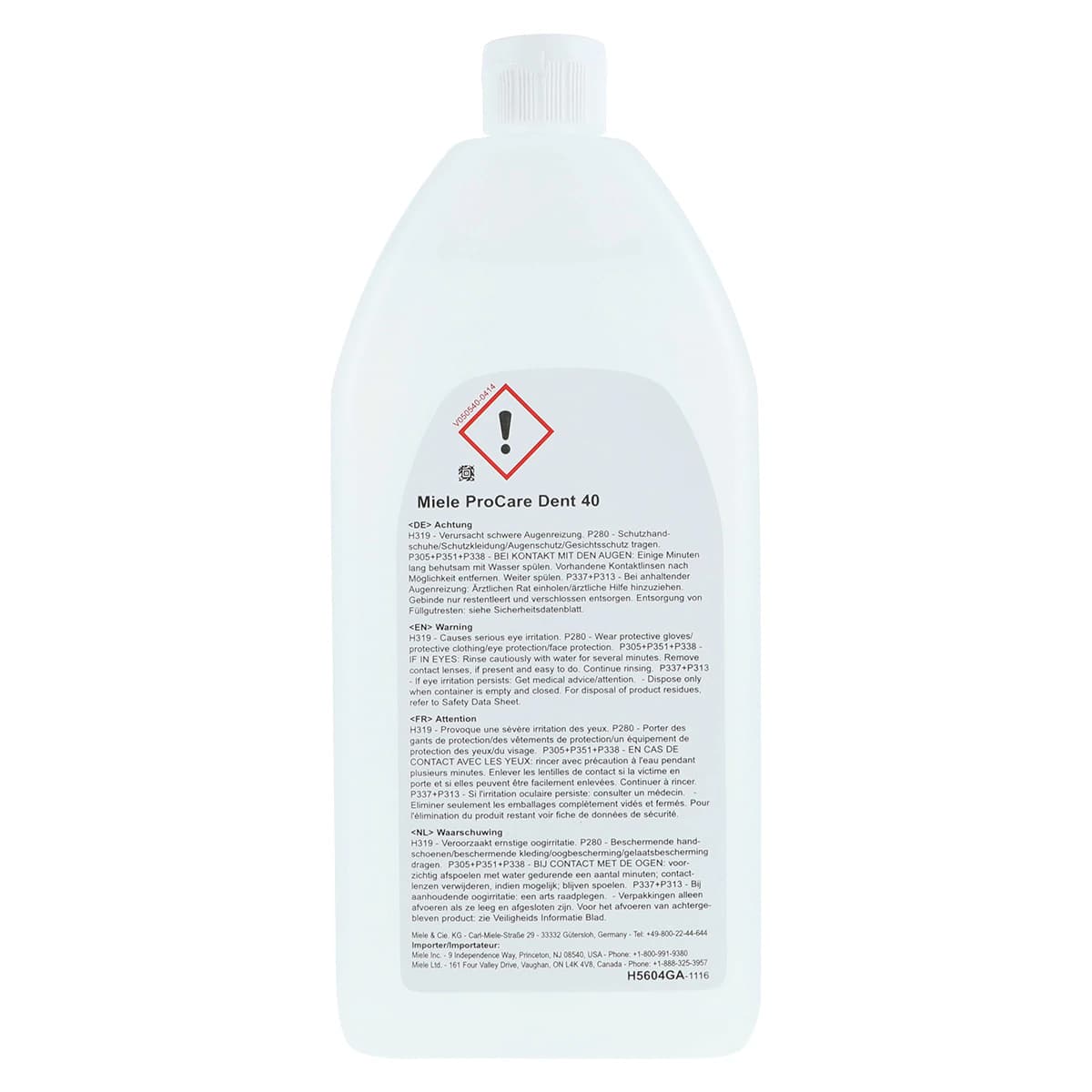 ProCare Dent 40 Miclear Rinse, Ready-To-Use Liquid, 1 Liter Bottle, US496646 thumbnail 3