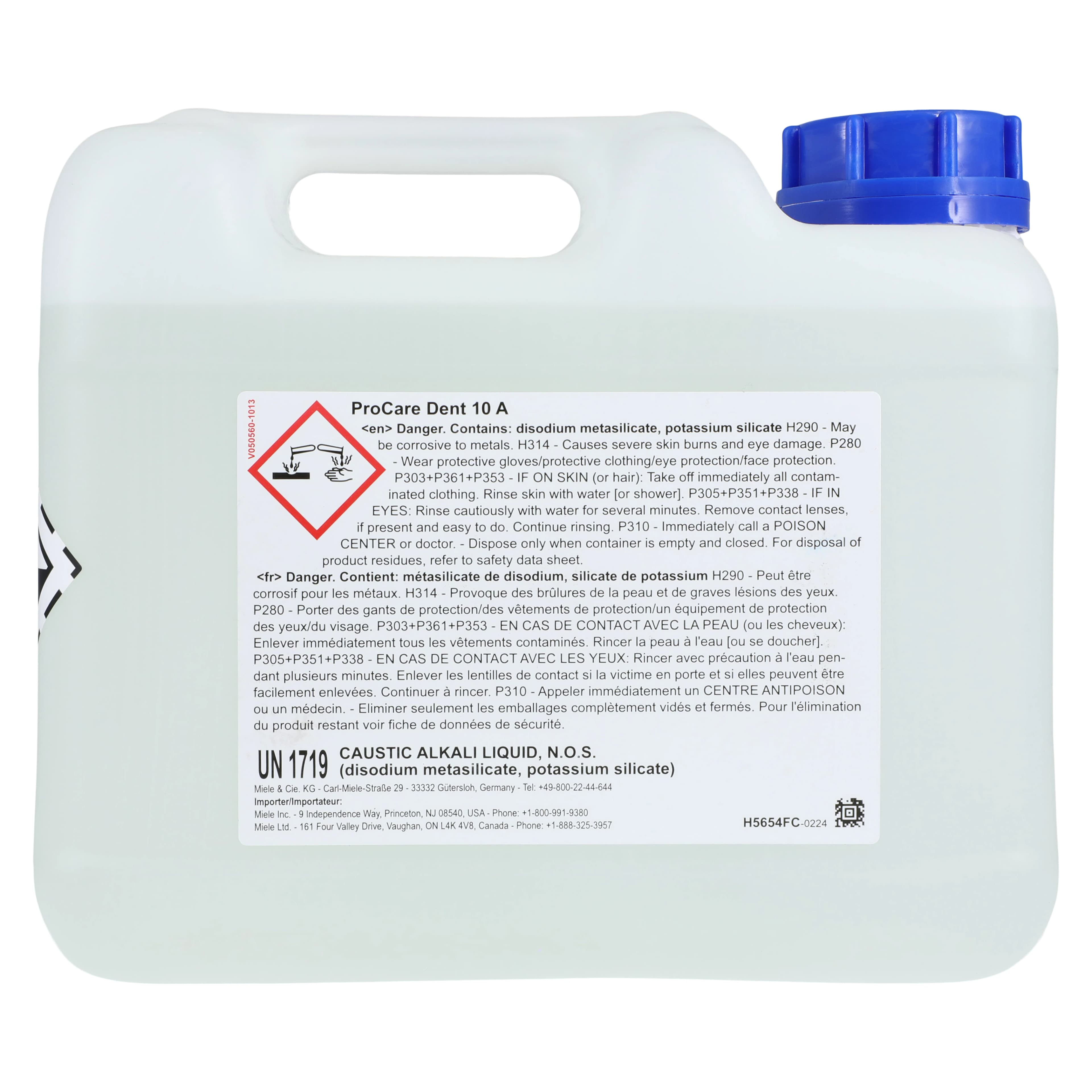 ProCare Dent 10A Alkaline Detergent, Ready-To-Use Liquid, 5 Liter Canister, US489533 thumbnail 2