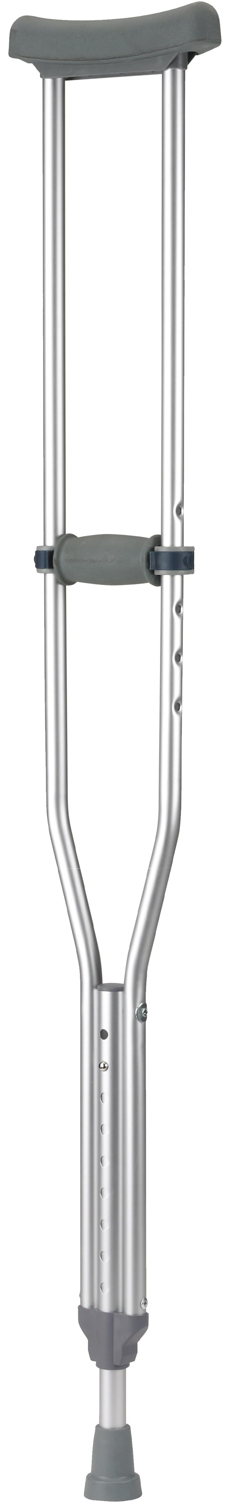 Drive Medical Designs EZ Adjust Crutches, Adult, Aluminum, 5'2"-5'10" (62-70"), 300 lb Capacity - Crutches Alum 5'2"-5'10" - Image 1