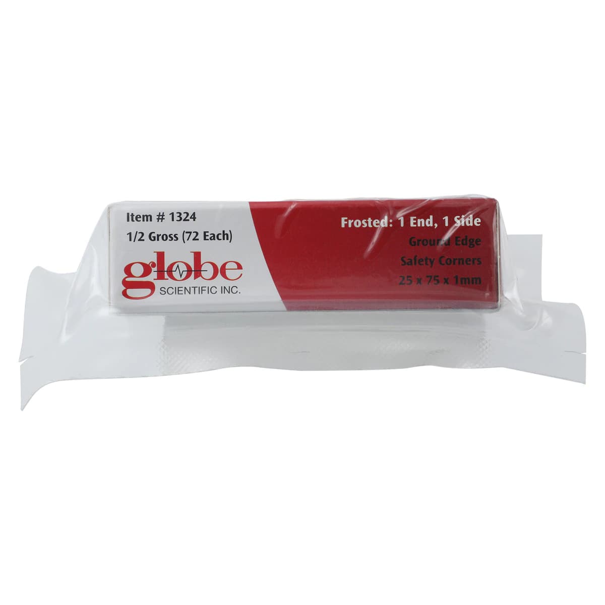 Globe Scientific Slide Microscope Frosted, Glass, 25x75mm, 90D Grounded Edges, Safety Corners, 72/Box thumbnail 2