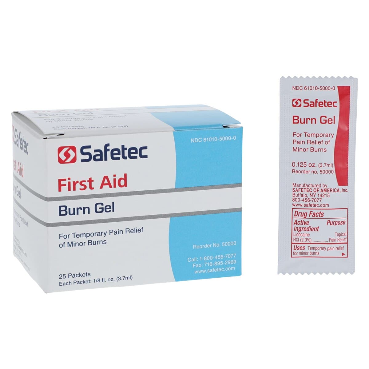 Safetec Burn Relief Gel, 1/8 oz, 25/Box thumbnail 2