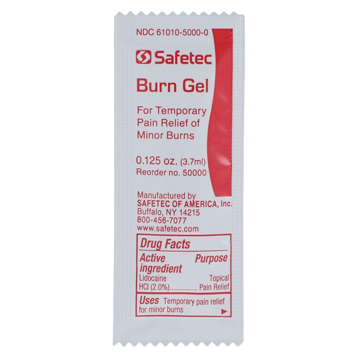 Safetec Burn Relief Gel, 1/8 oz, 25/Box thumbnail 3