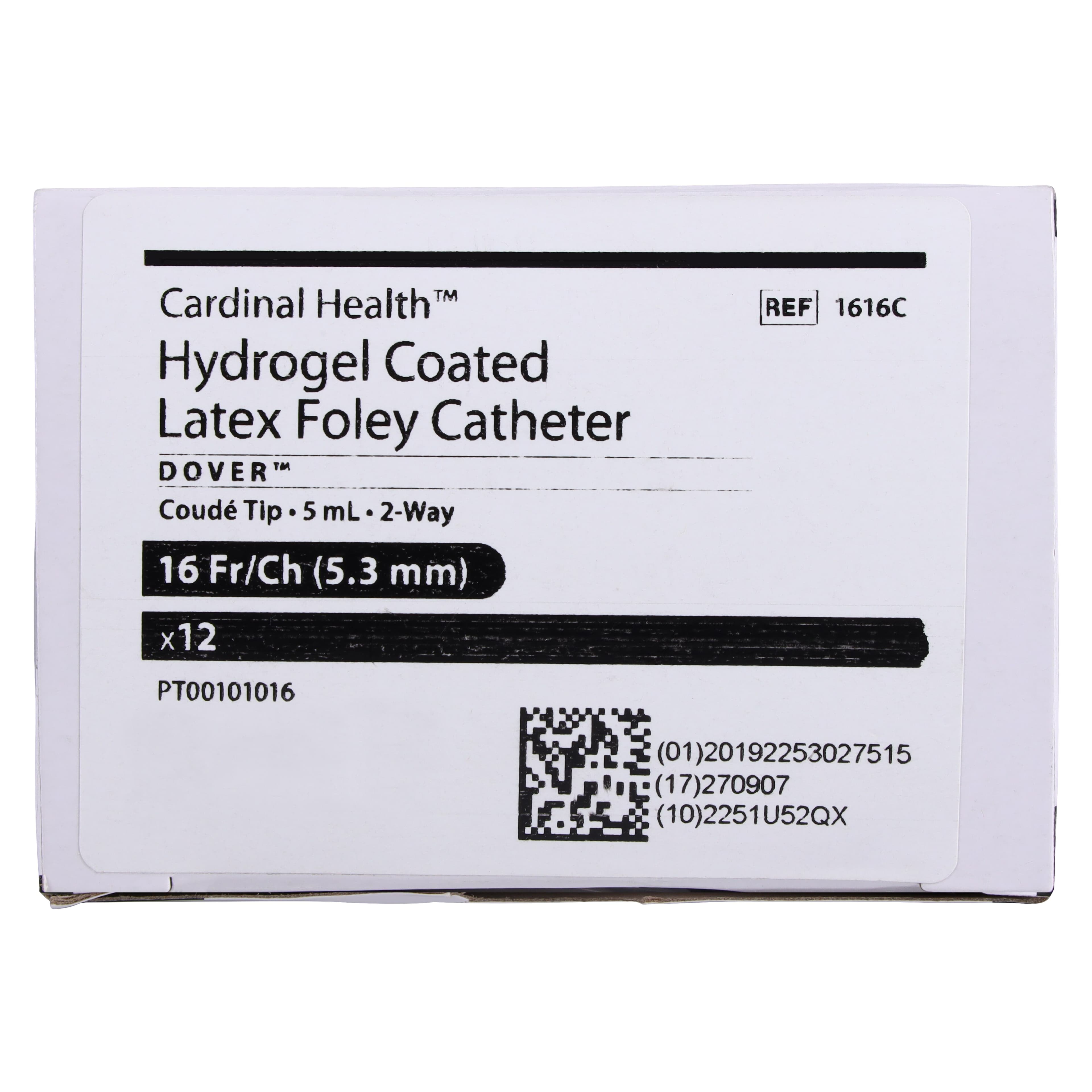 Dover Ultramer 2-Way Foley Catheter, Coude Tip, Silicone, 16 Fr, 5 cc, 16FR thumbnail 5