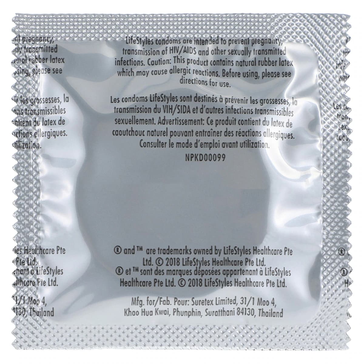 Lifestyles Condoms Non-Lubricated, Disposable, 1008/Case thumbnail 2