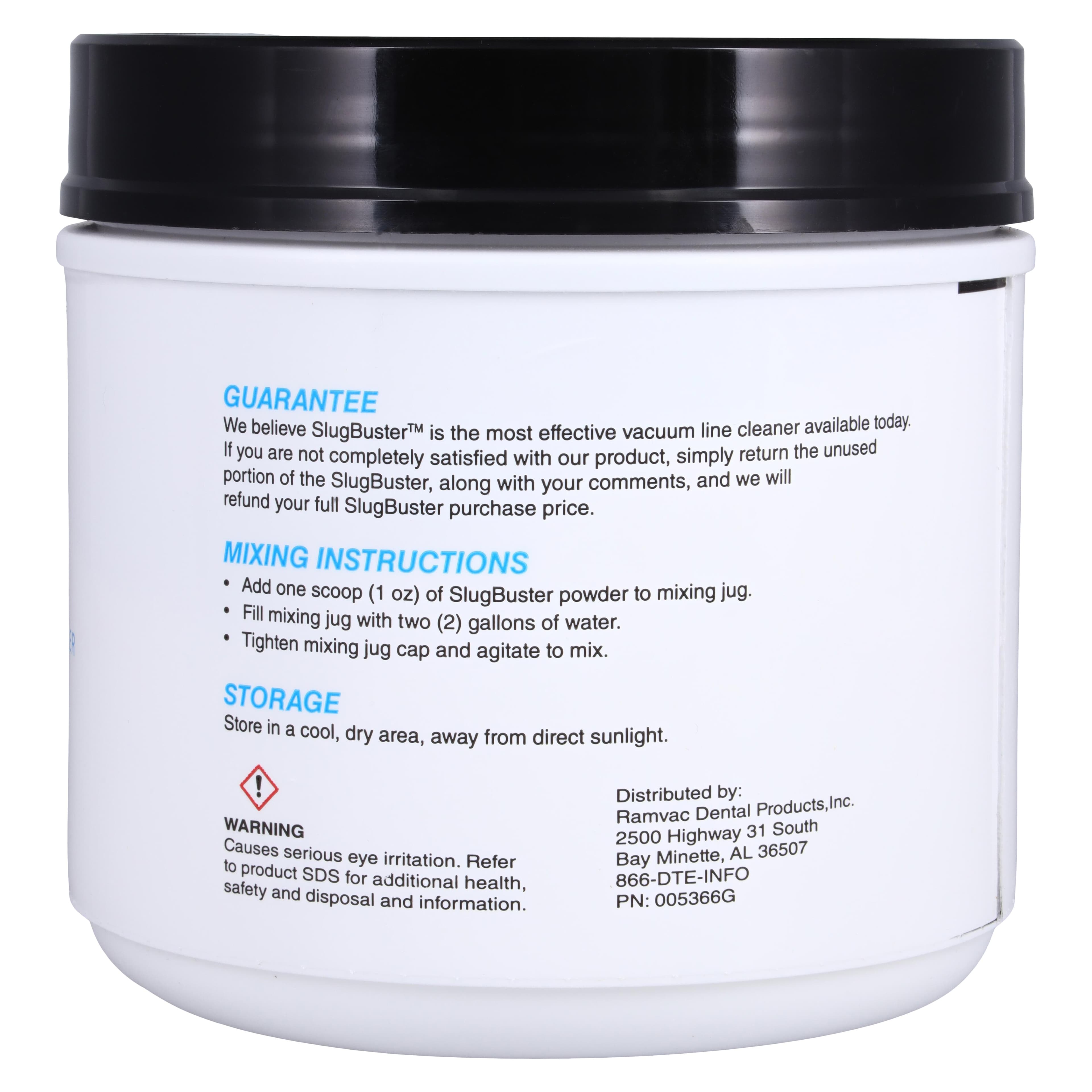 Ramvac SlugBuster Dental Vacuum Line Cleaner Powder, 40 oz Jar with Scoop, 6/Case thumbnail 3