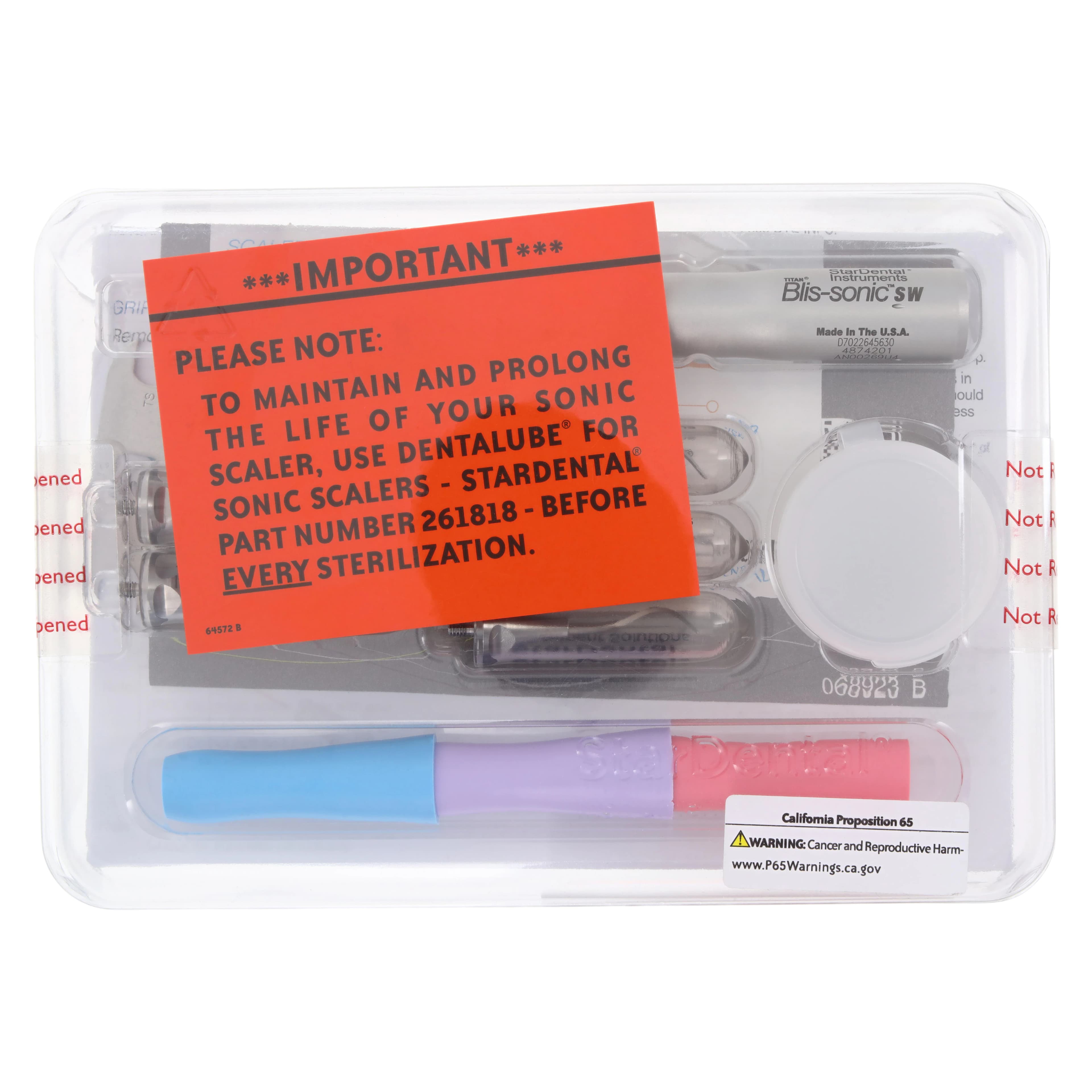 StarDental Titan BlisSonic SW Scaler Kit, 4-Line, with 5 Tips, Tool Accessory Kit & 4 Silicone Ergonomic Grips, 264563 thumbnail 3