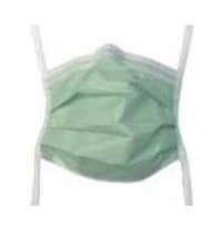 Aspen Surgical Facemask Fog Free Tie-On, ASTM Level 1, Anti-Fog, Green Diamond, Latex-Free, 150/Case (25x6) - Facemask Fog Free Tie-On L1 - Image 1