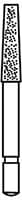 Classique™ Diamond Bur FG, Coarse, Taper Flat End, #848, 1.8 mm Diameter, 5/Pkg, 702-8P - Classique™ Diamond Burs – FG, Coarse - Taper Flat End, # 848, 1.8 mm Diameter, 5/Pkg - Image 1