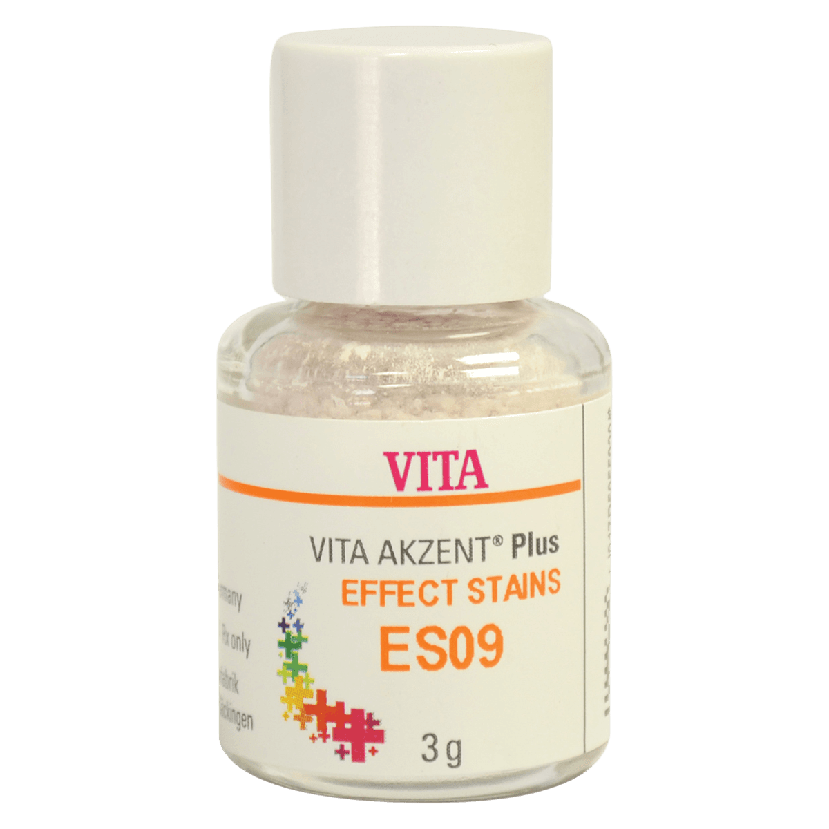 VITA AKZENT® Plus Effect Stains Powder ES09 Dark Red 3g - VITA AKZENT® Plus Effect Stains Powder ES09 Dark Red 3g - Image 1
