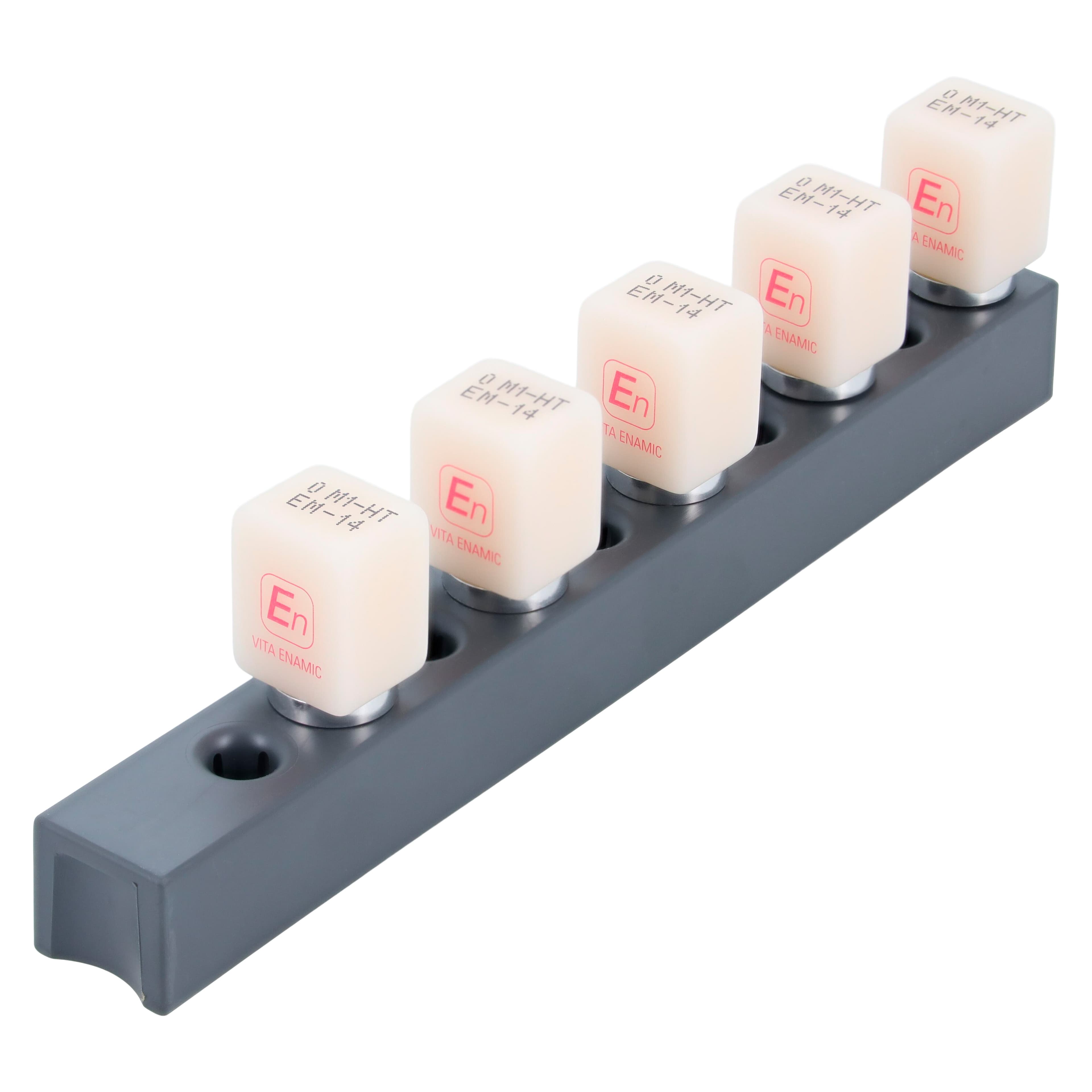 VITA ENAMIC HT CAD/CAM Milling Blocks for CEREC, High Translucency, 14 mm, Shade 0M1, 5/Pack thumbnail 2