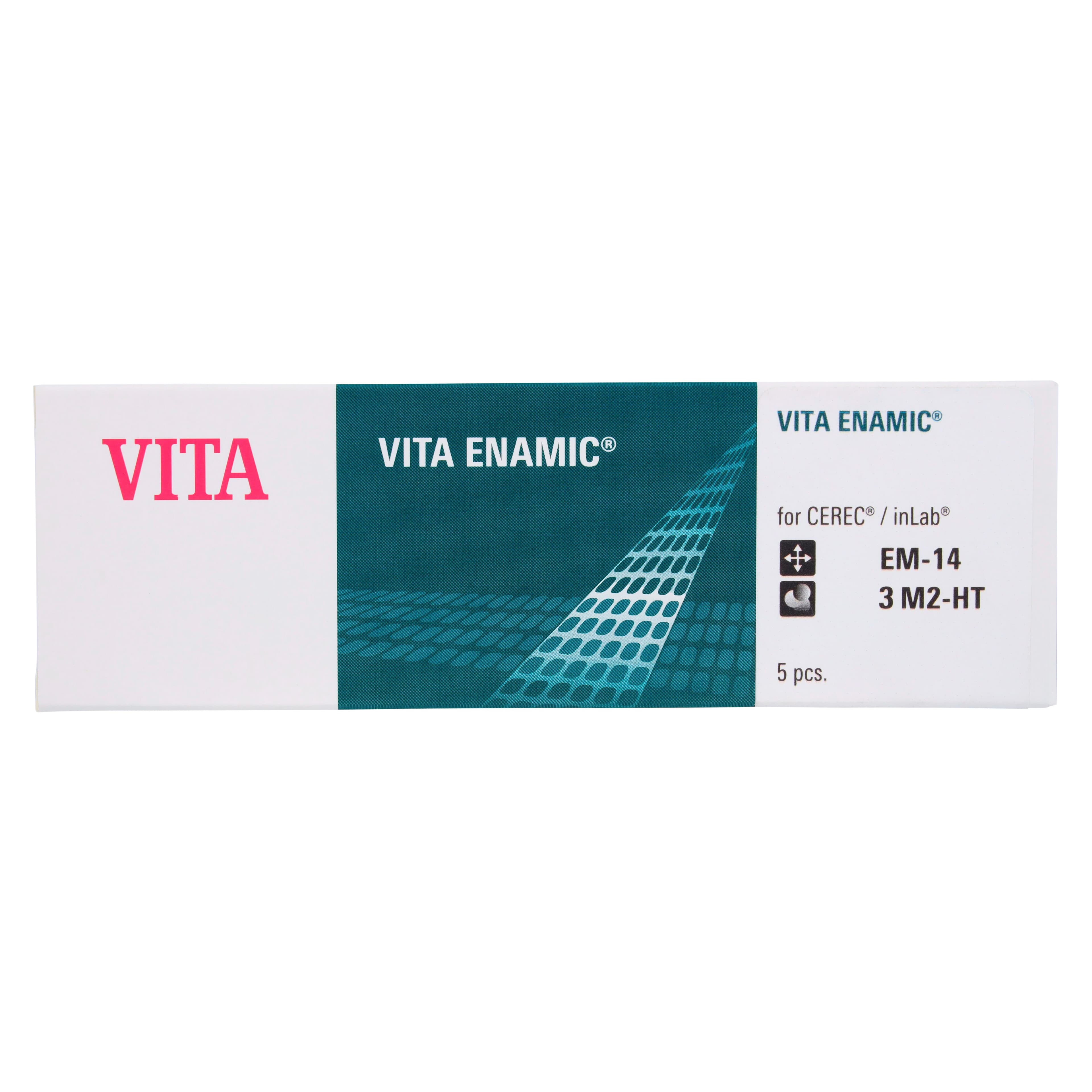 VITA Enamic Hybrid Ceramic CAD/CAM Block, HT High Translucency, Size 14, Shade 3M2, 5/Pk, EC43M2HTEM14 thumbnail 5