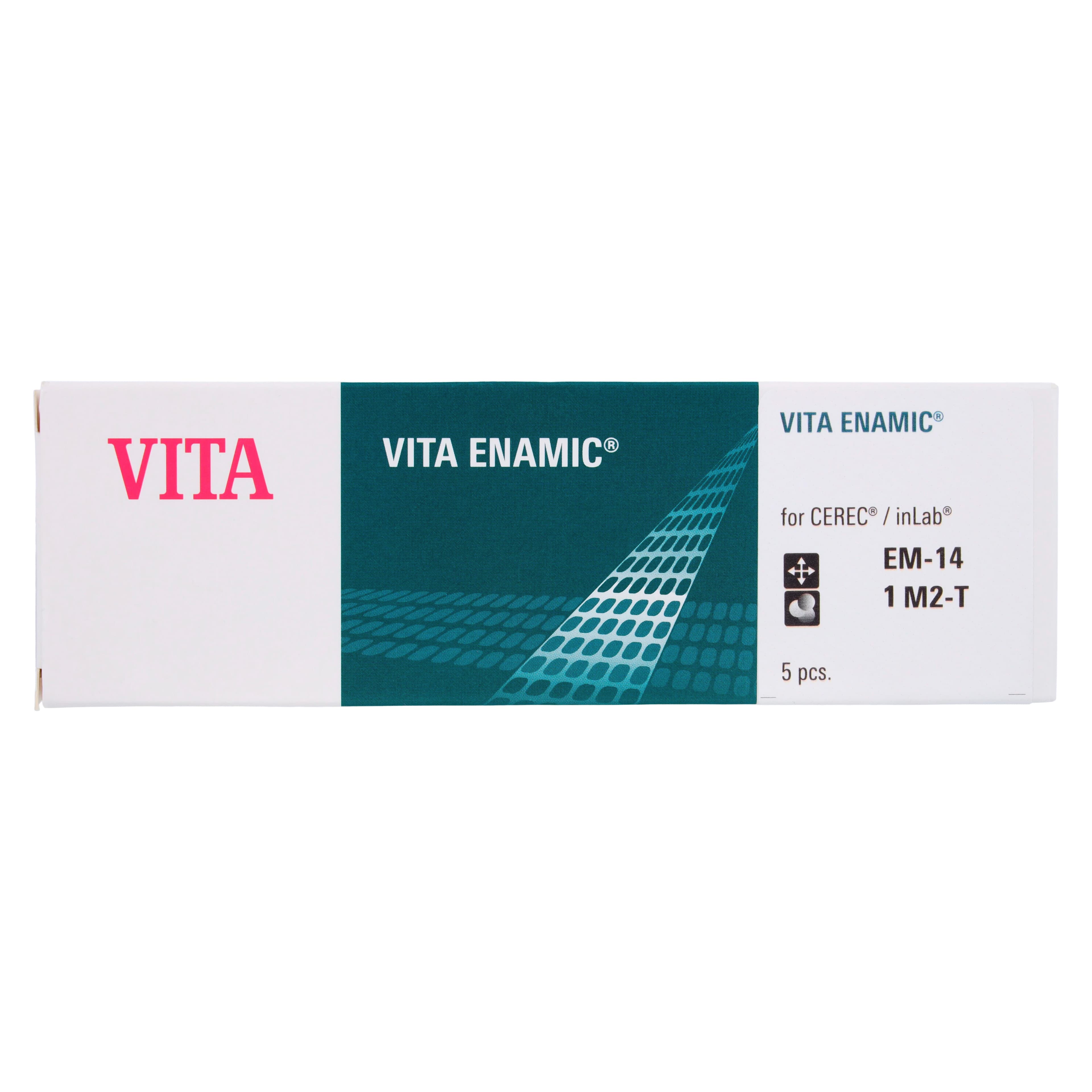 VITA ENAMIC CEREC T CAD/CAM Milling Blocks, Translucent, Shade 1M2, 14mm, 5/Pack thumbnail 5