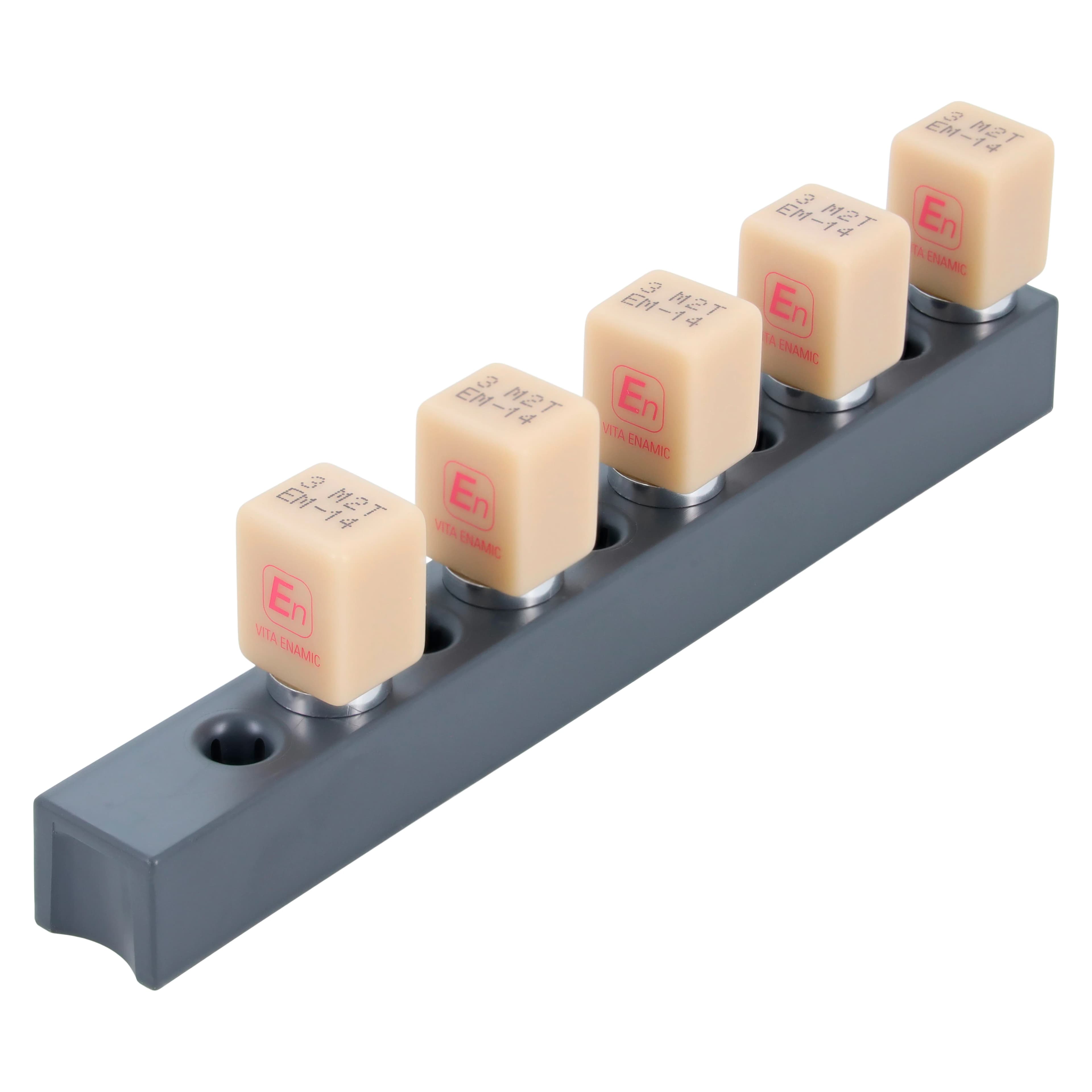 VITA ENAMIC CEREC T CAD/CAM Milling Blocks, Translucent, Shade 3M2, 14mm, 5/Pack thumbnail 2