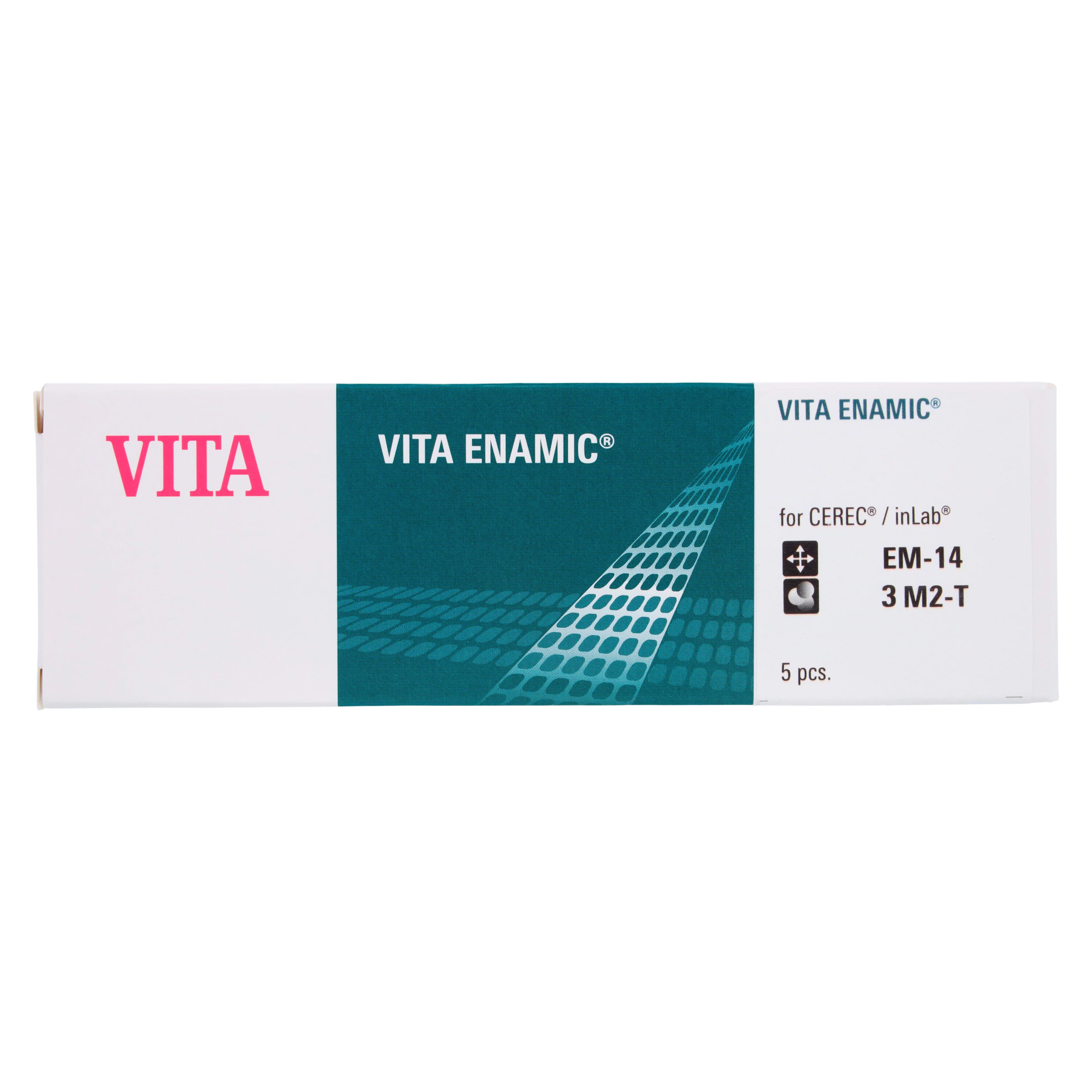 VITA ENAMIC CEREC T CAD/CAM Milling Blocks, Translucent, Shade 3M2, 14mm, 5/Pack thumbnail 5