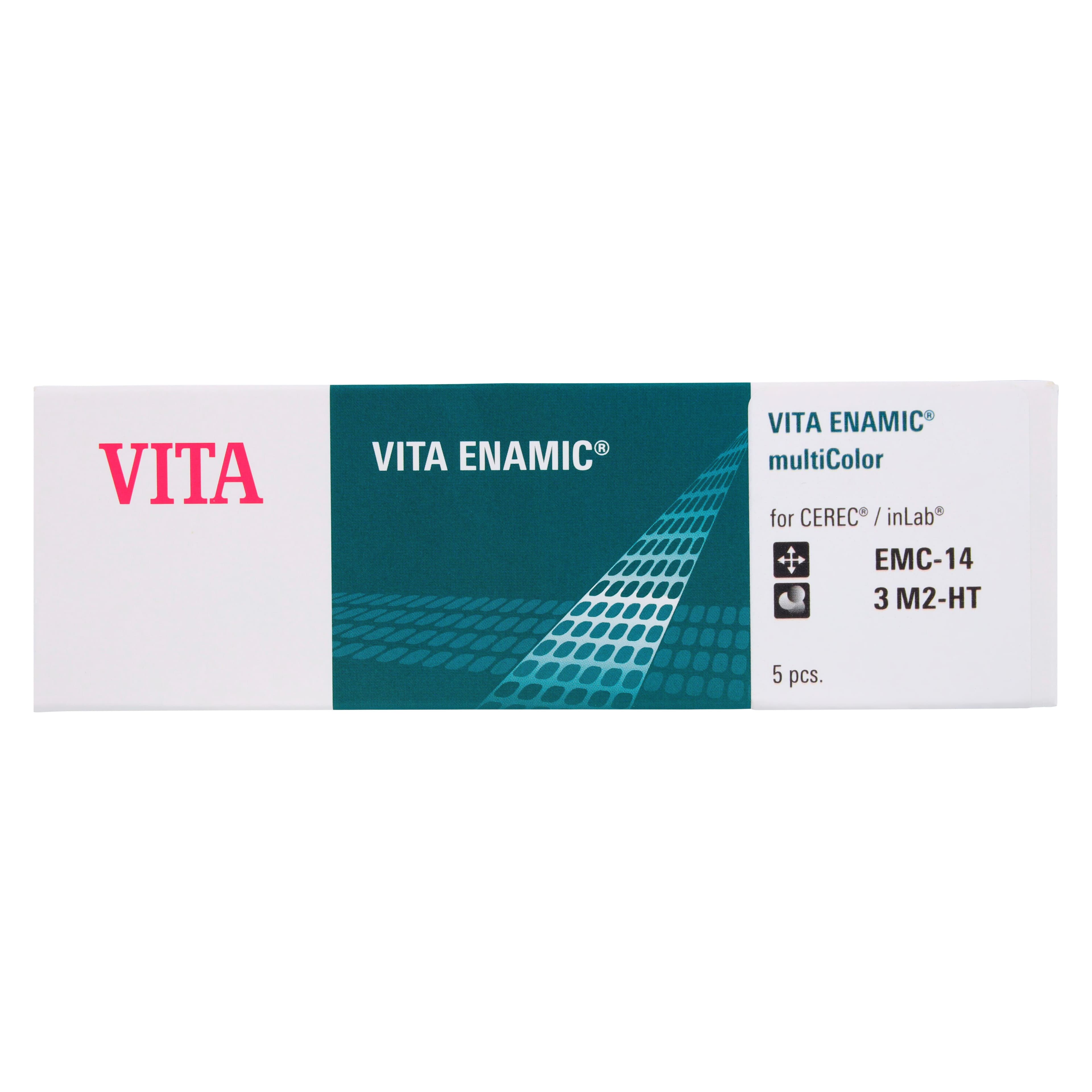 VITA ENAMIC multiColor HT CAD/CAM Milling Block for CEREC/inLab, Shade 3M2, 14 mm, 5/Pack thumbnail 5