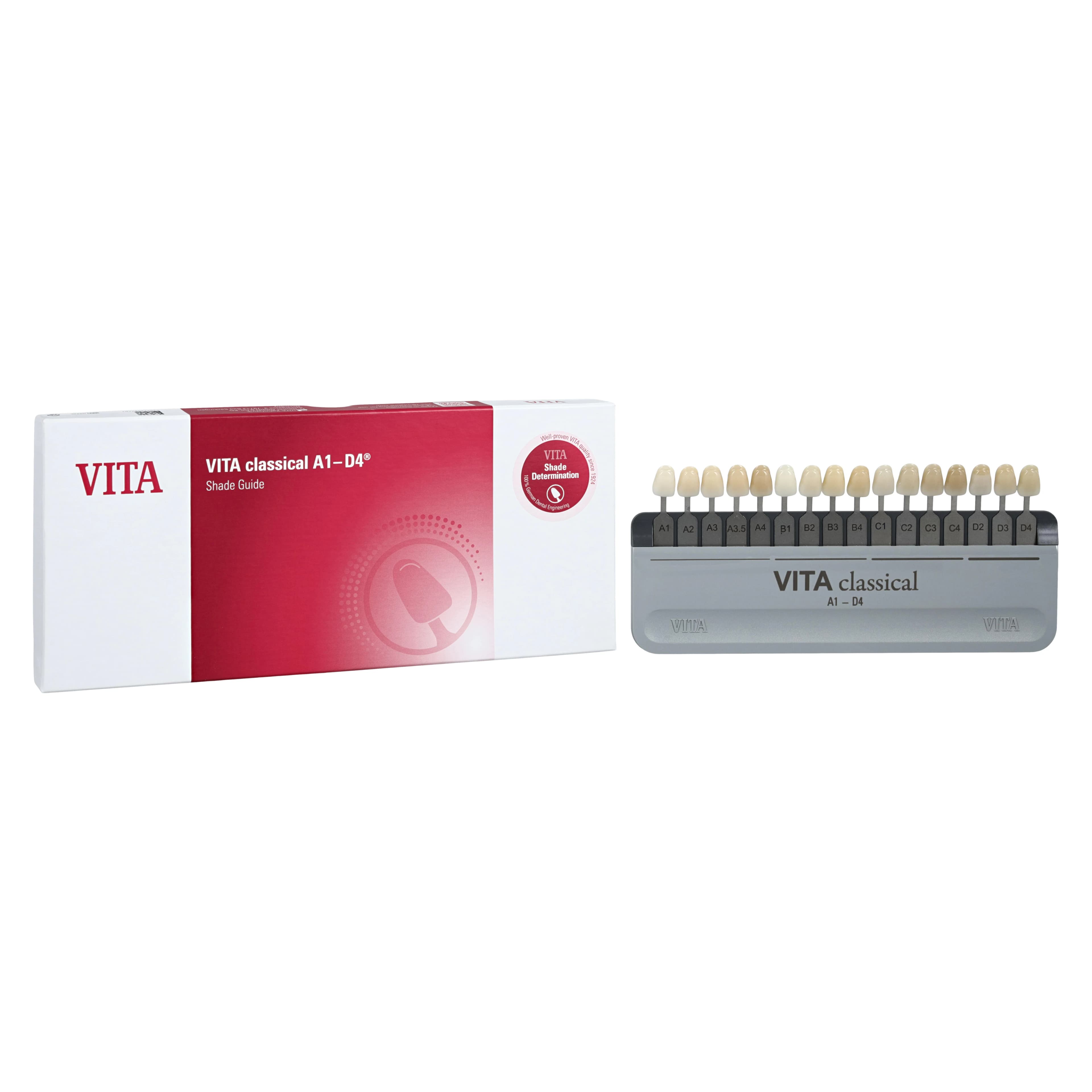 VITA Classical Shade Guide, A1-D4, 16 Shades, Autoclavable Holder, G027C - VITA Classical Shade Guide, A1-D4, 1/Pk - Image 1