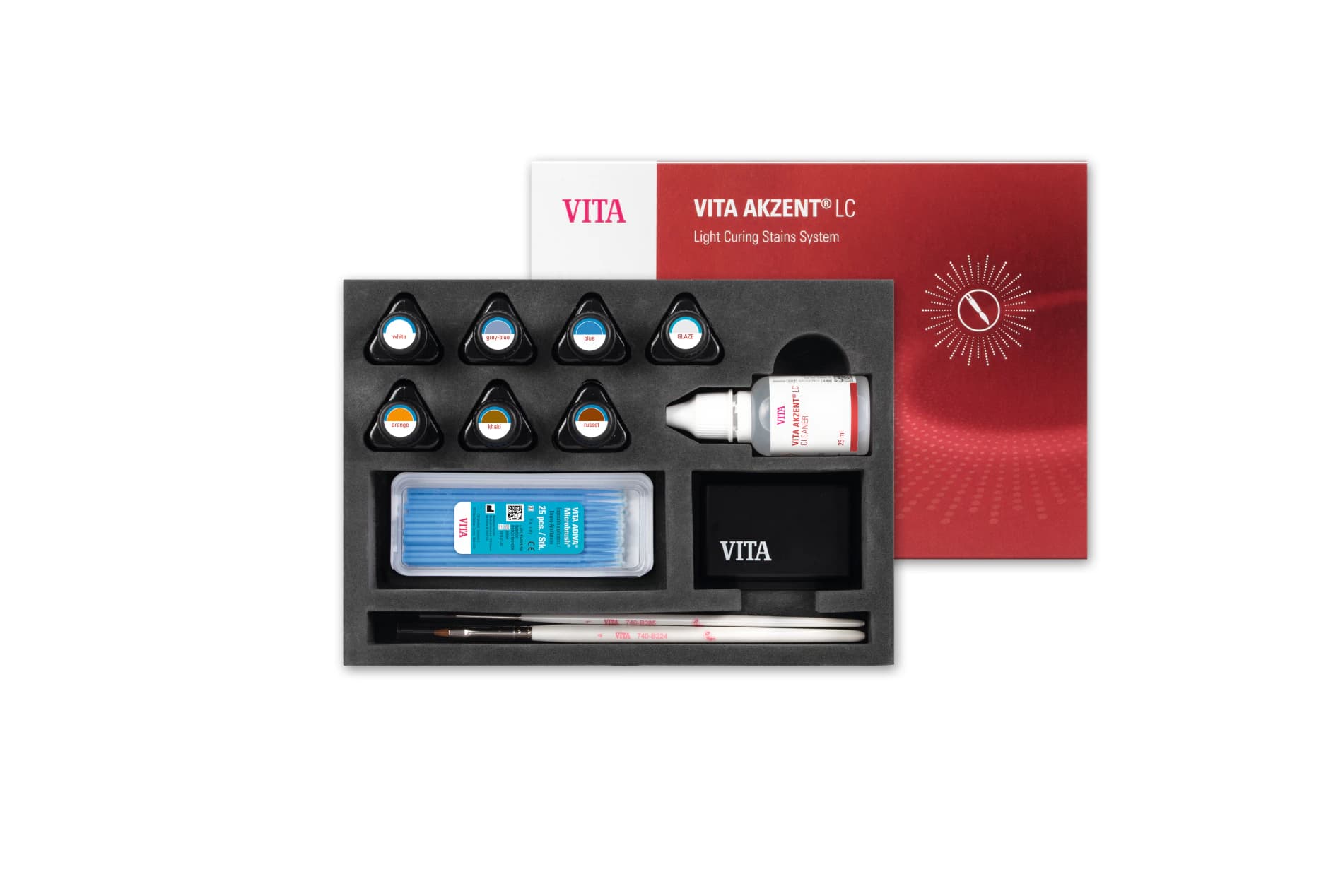 VITA AKZENT® LC Standard Kit - Light-Curing Stain and Glaze System for Indirect Restorations - VITA AKZENT® LC Standard Kit - Image 1
