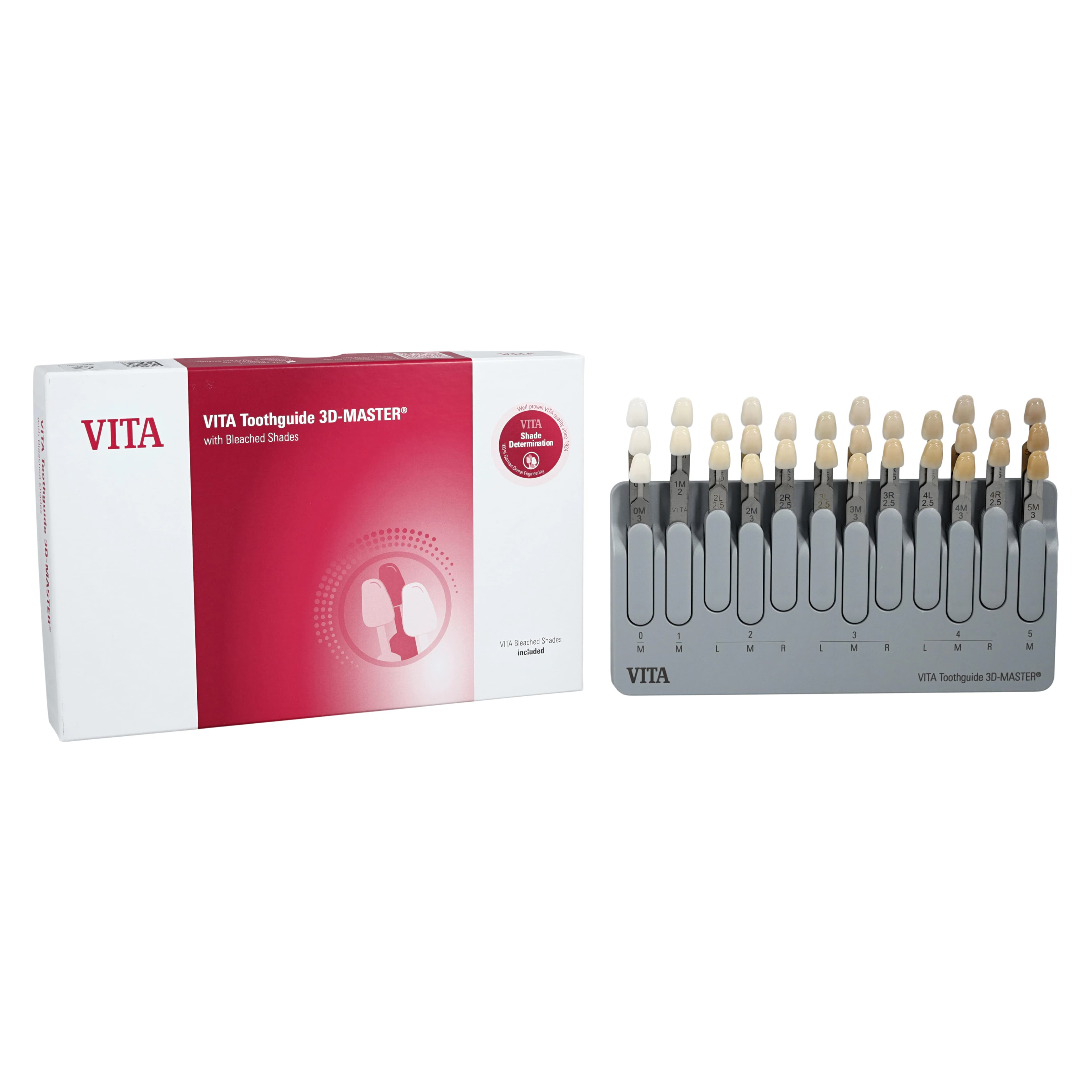 VITA Toothguide 3D-MASTER with Bleached Shade Guide, 29 Shade Tabs, Autoclavable, B360AD - VITA Toothguide 3D-MASTER with Bleached Shade Guide - Image 1