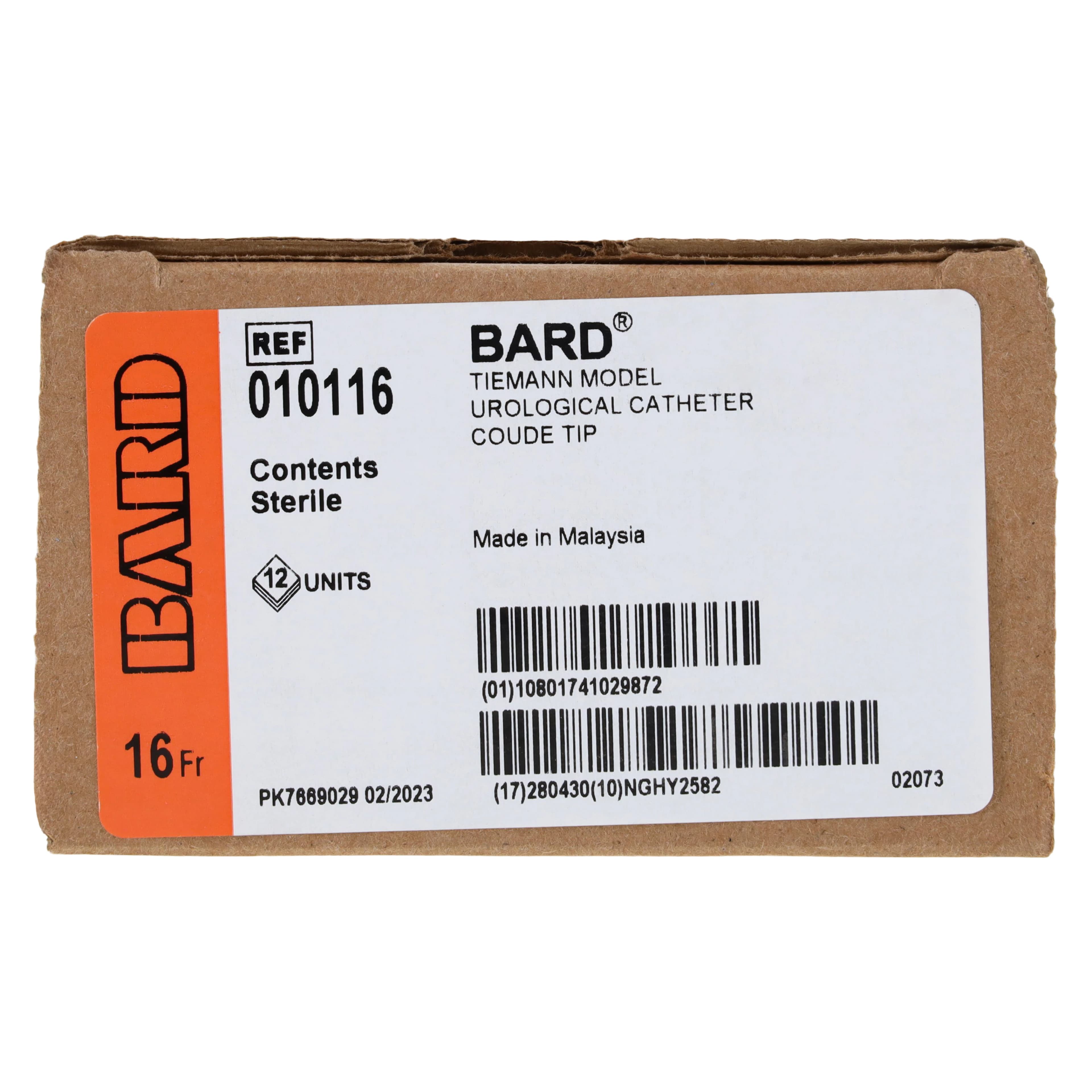 Bard Medical Coude Tip Intermittent Catheter, Olive Tip, Silicone, 16 Fr thumbnail 4