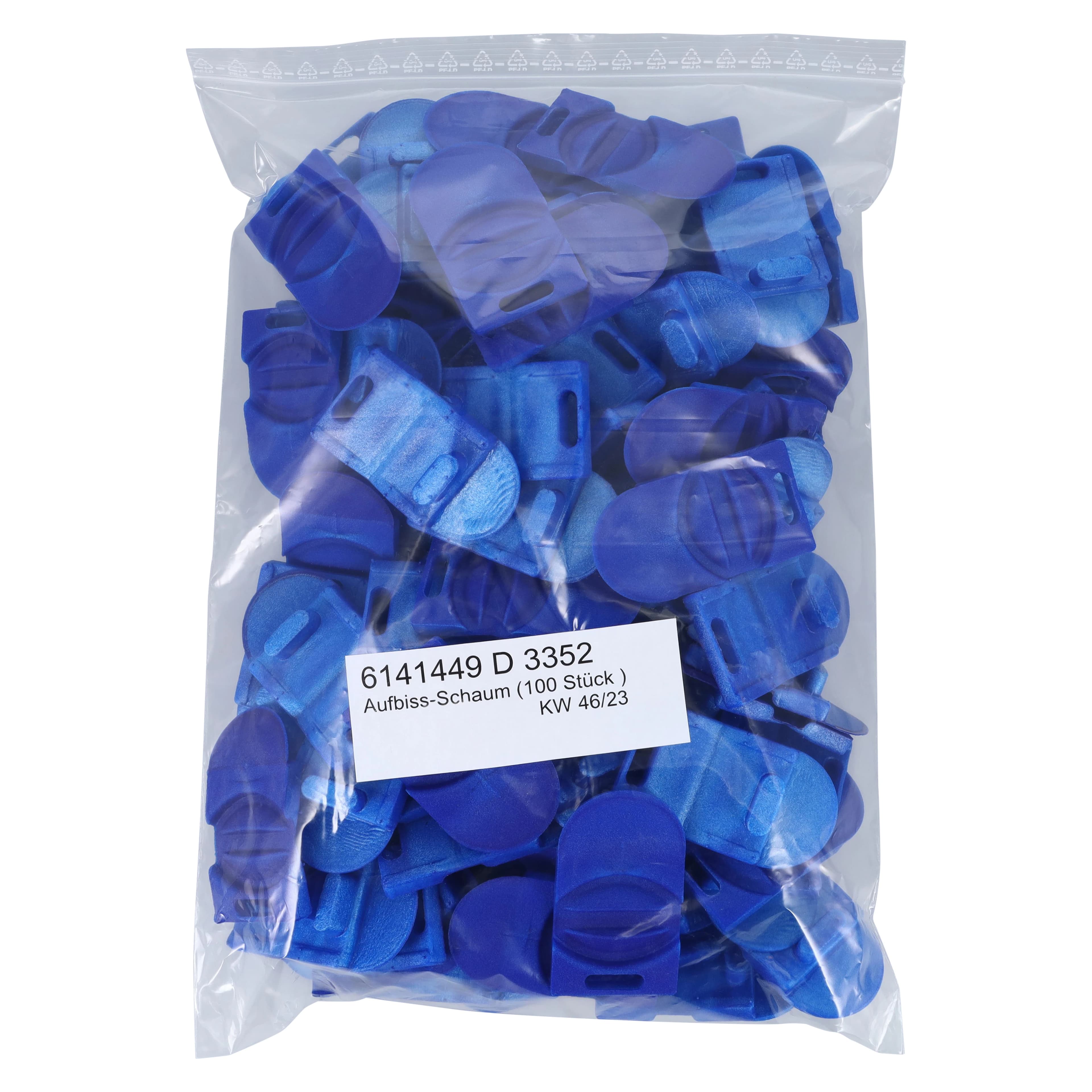 Sirona Disposable Foam Bite Blocks, Blue, for X-Ray Film, 100/Pkg thumbnail 3