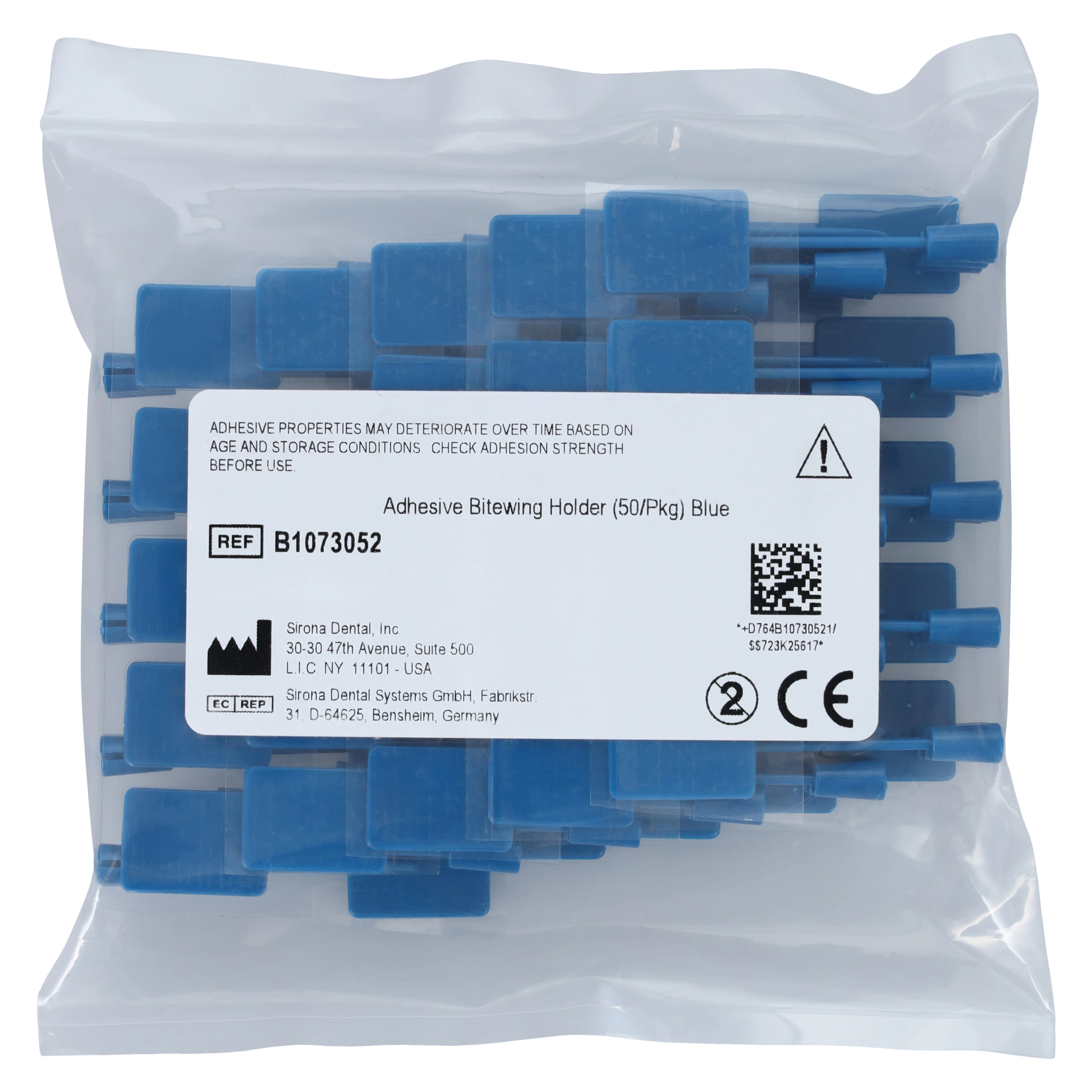 Schick AimRight Adhesive Sensor Holder Refill, Bitewing, Universal, Blue, 50/Pack - Schick AimRight Adhesive Sensor Holder Refill - Image 1